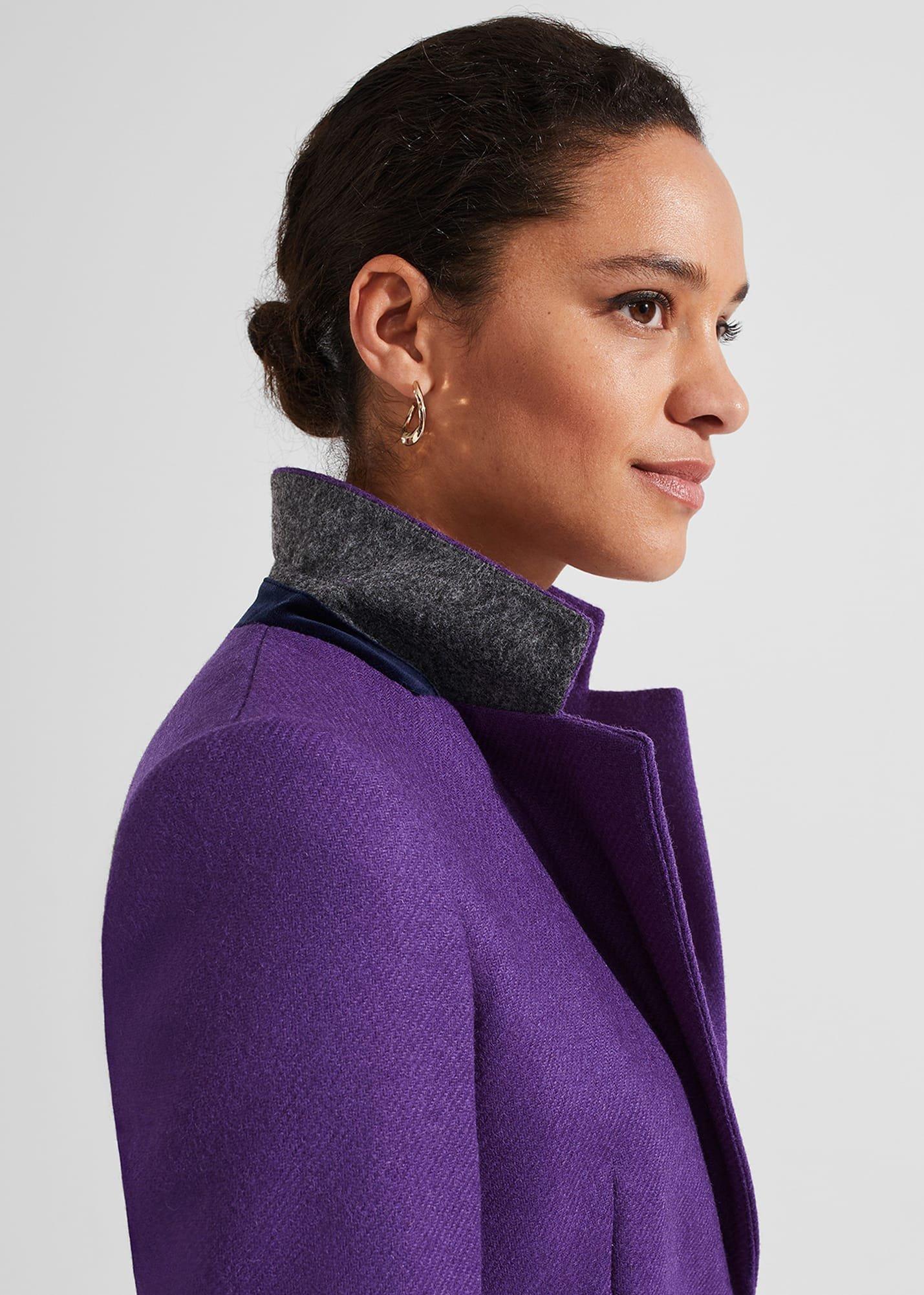 Jess Wool Jacket, Indigo Purple, hi-res