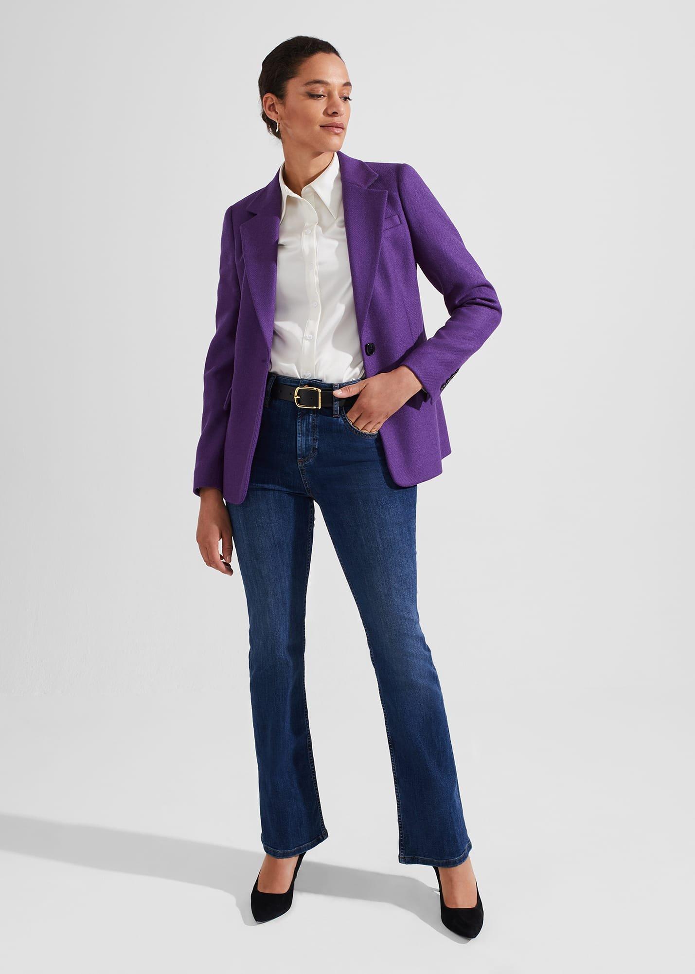 Jess Wool Jacket, Indigo Purple, hi-res