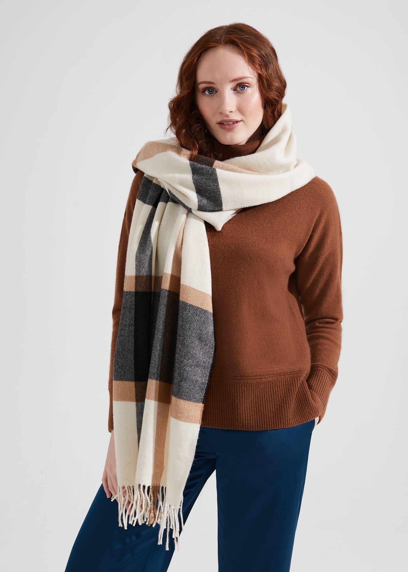 Elsa Scarf, Ivory Multi, hi-res