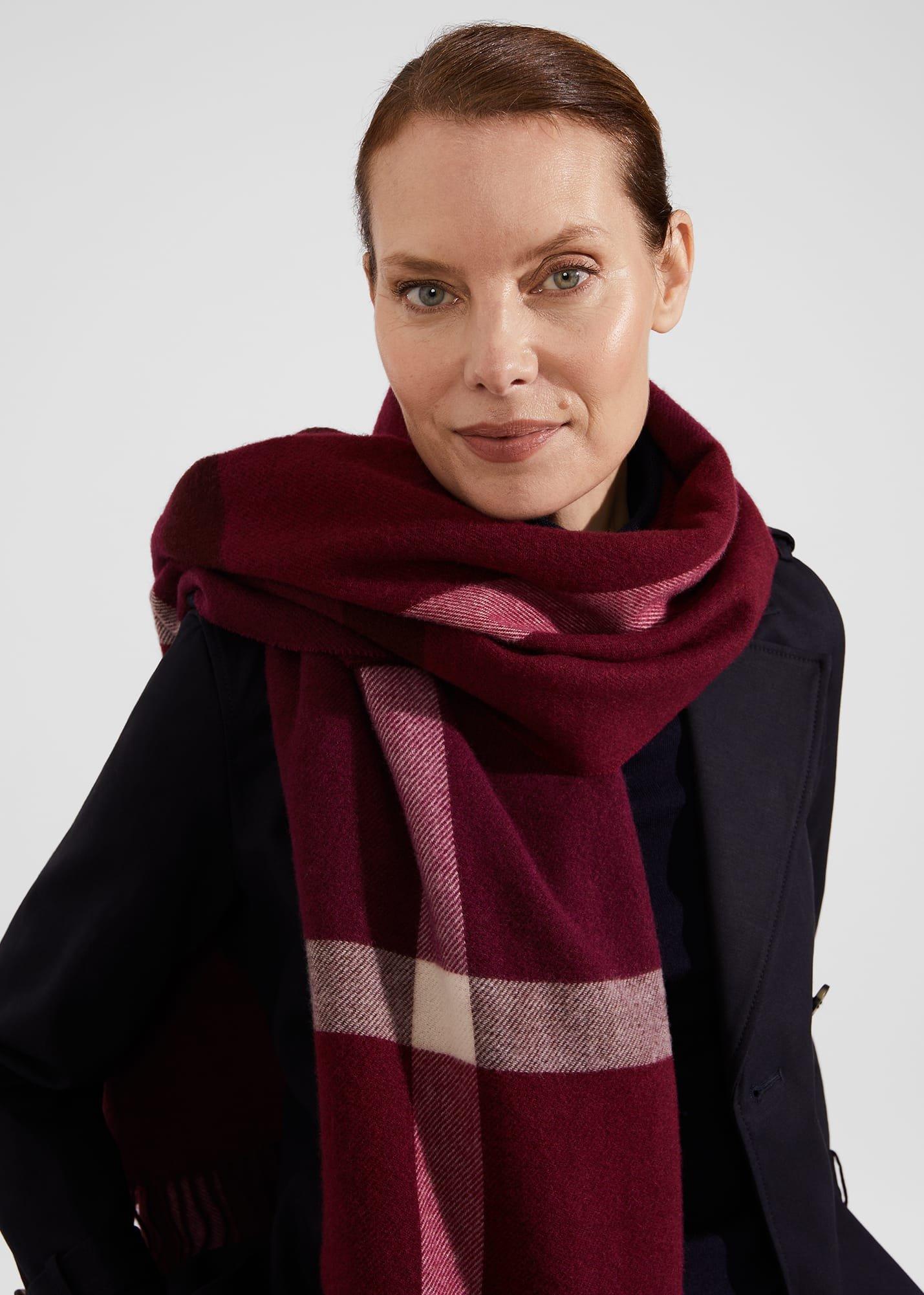 Whetherby Scarf, Plum Purple Mul, hi-res