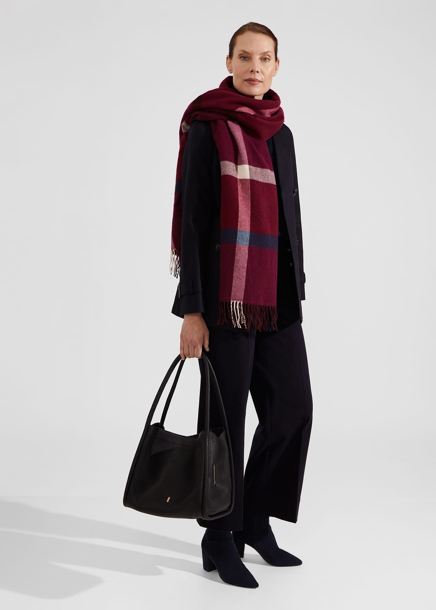 Whetherby Scarf, Plum Purple Mul, hi-res