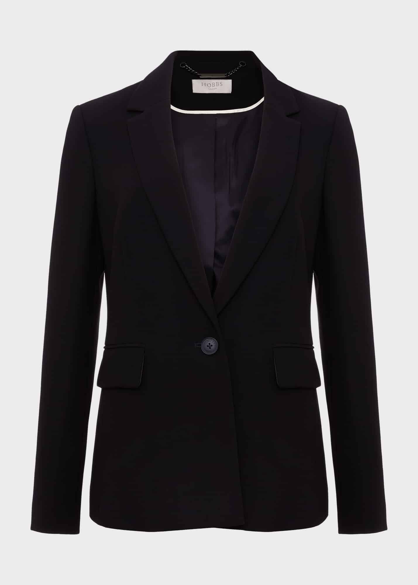 Mel Longline Jacket, Black, hi-res