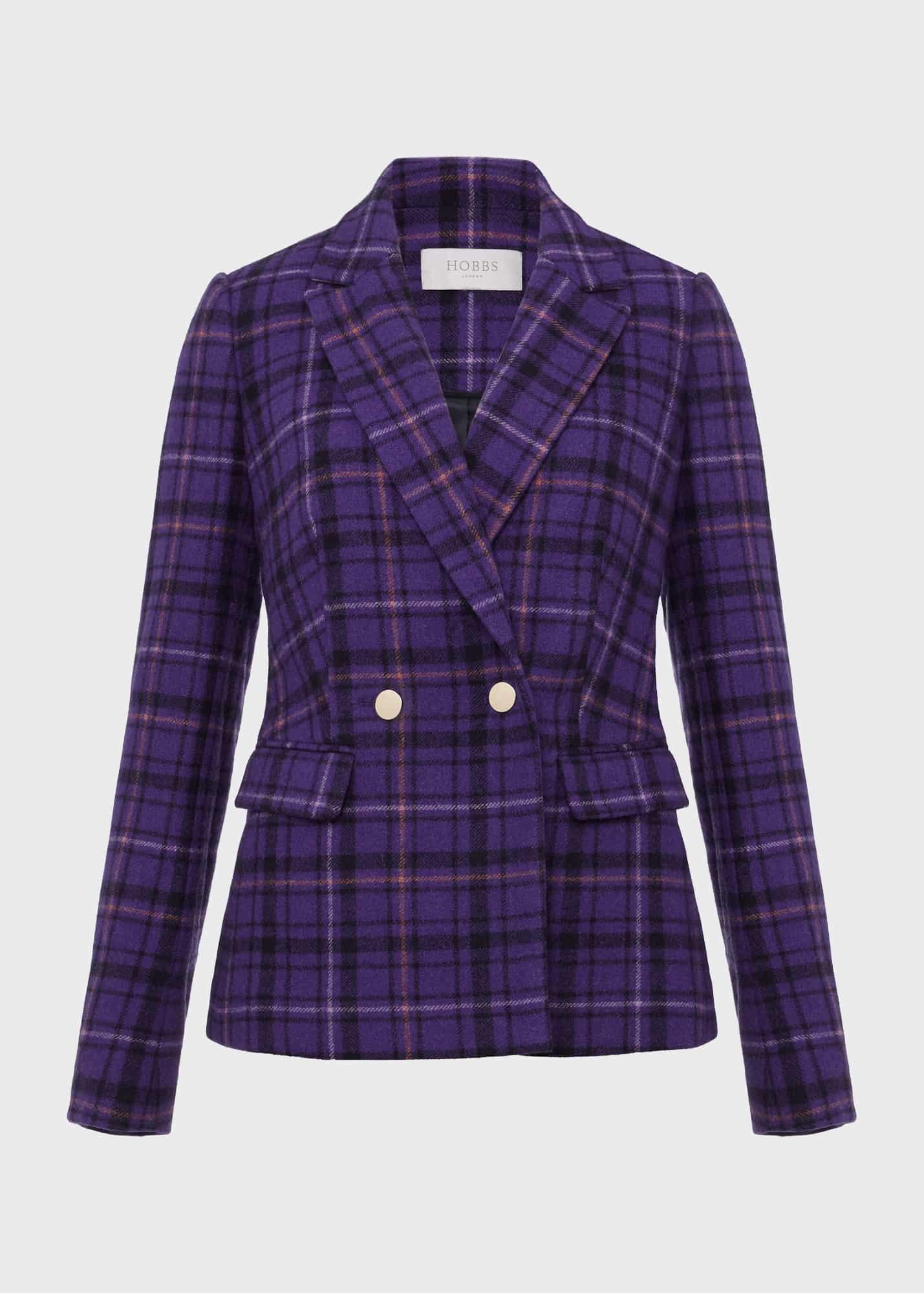 Emberley Wool Jacket, Purple Multi, hi-res