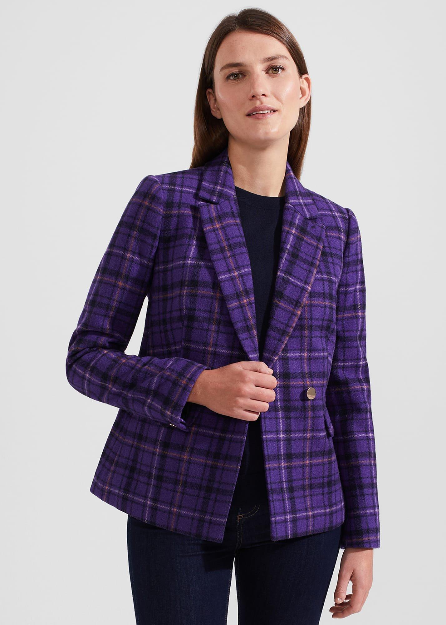 Emberley Wool Jacket, Purple Multi, hi-res