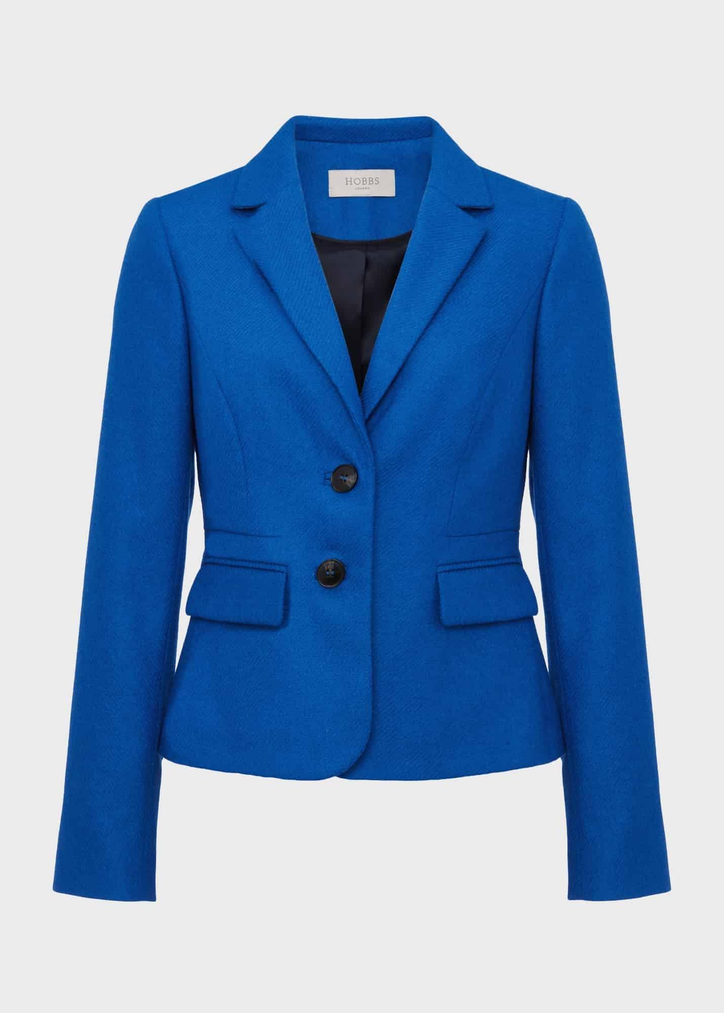 Petite Hackness Wool Jacket, Electric Blue, hi-res