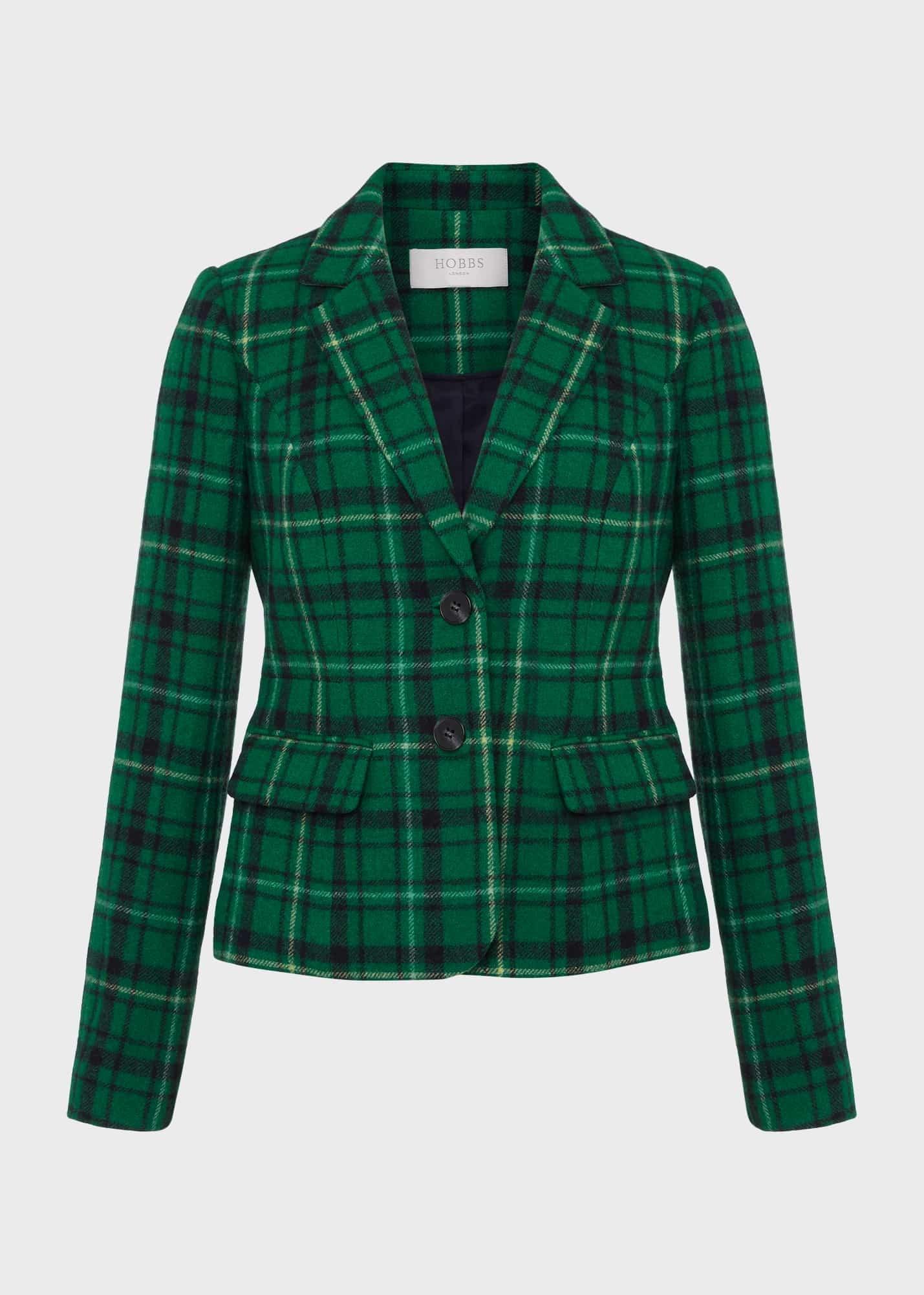 Petite Hackness Wool Jacket, Green Multi, hi-res