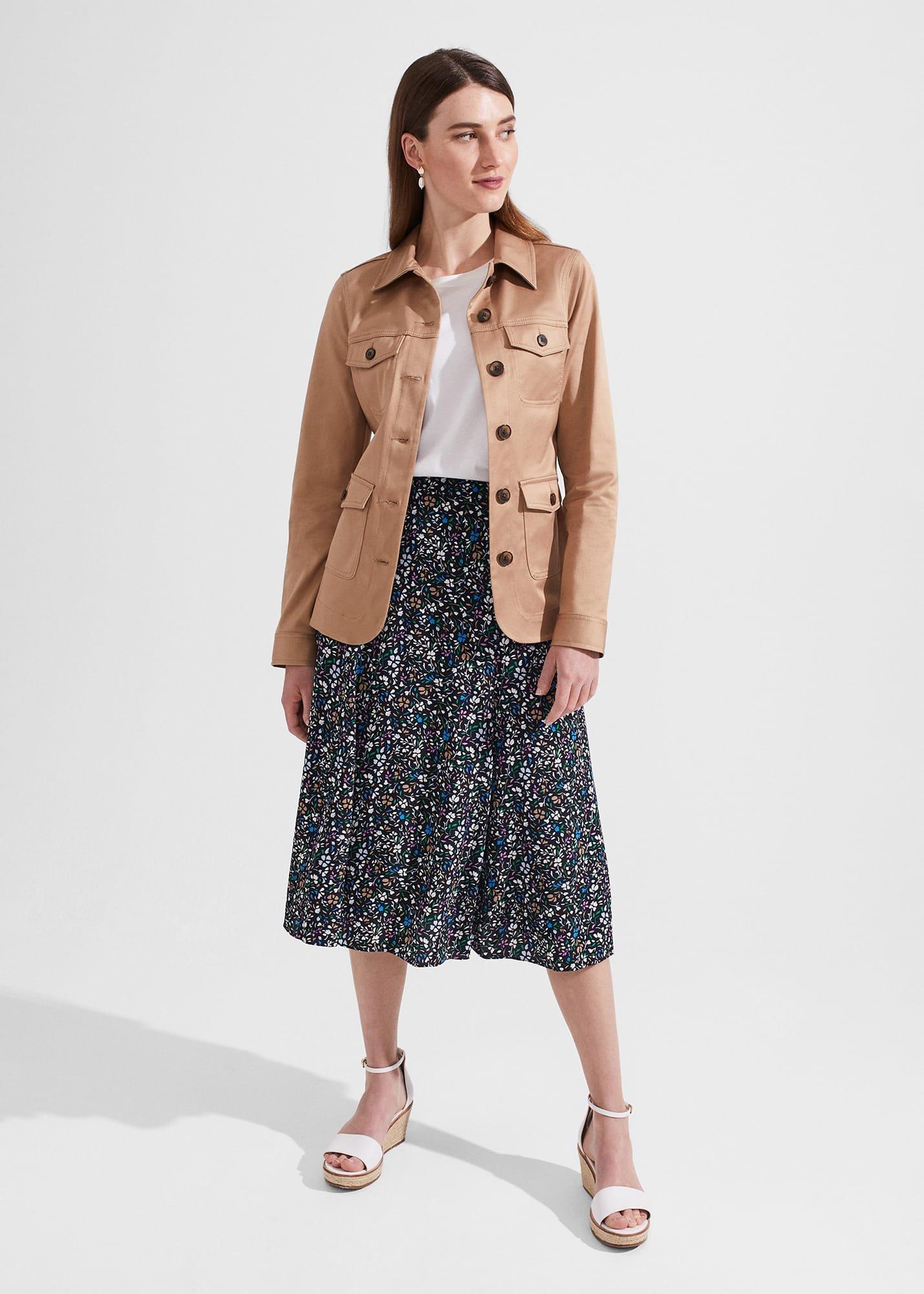 Livi Belted Jacket, Camel, hi-res