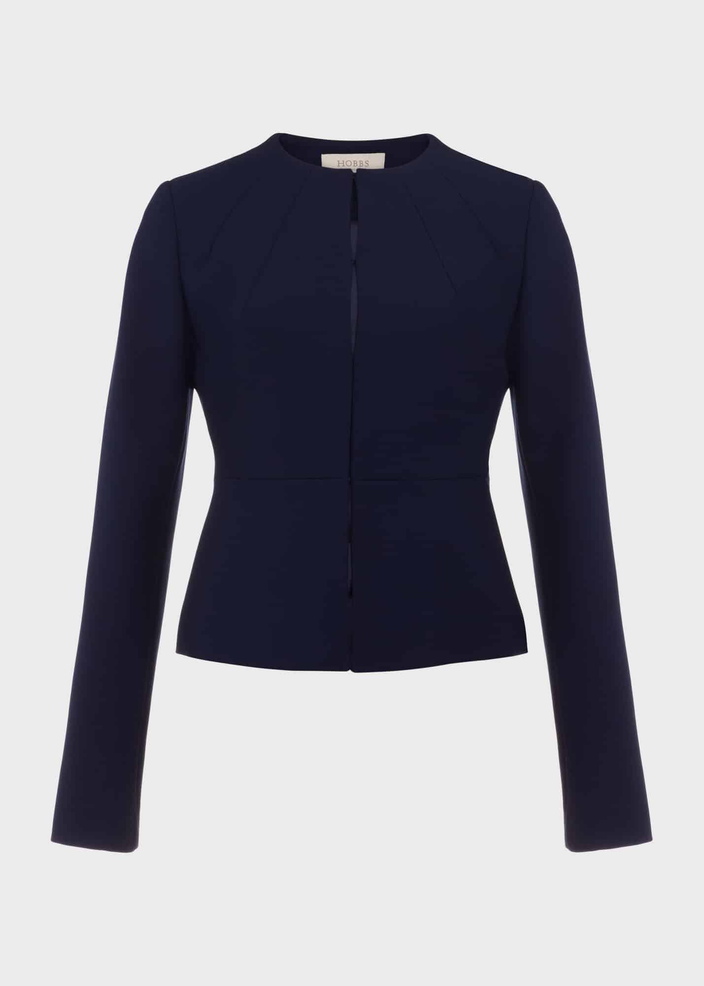 Natalia Sculpted Jacket, Midnight Navy, hi-res