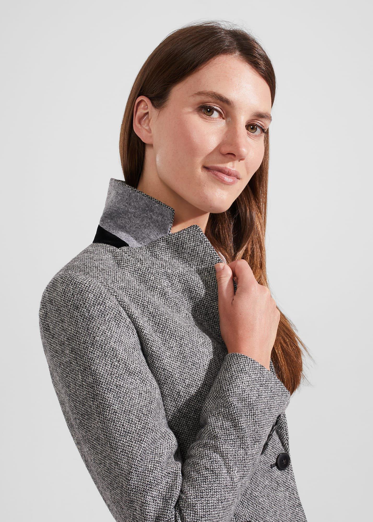 Blake Wool Jacket, Black White, hi-res