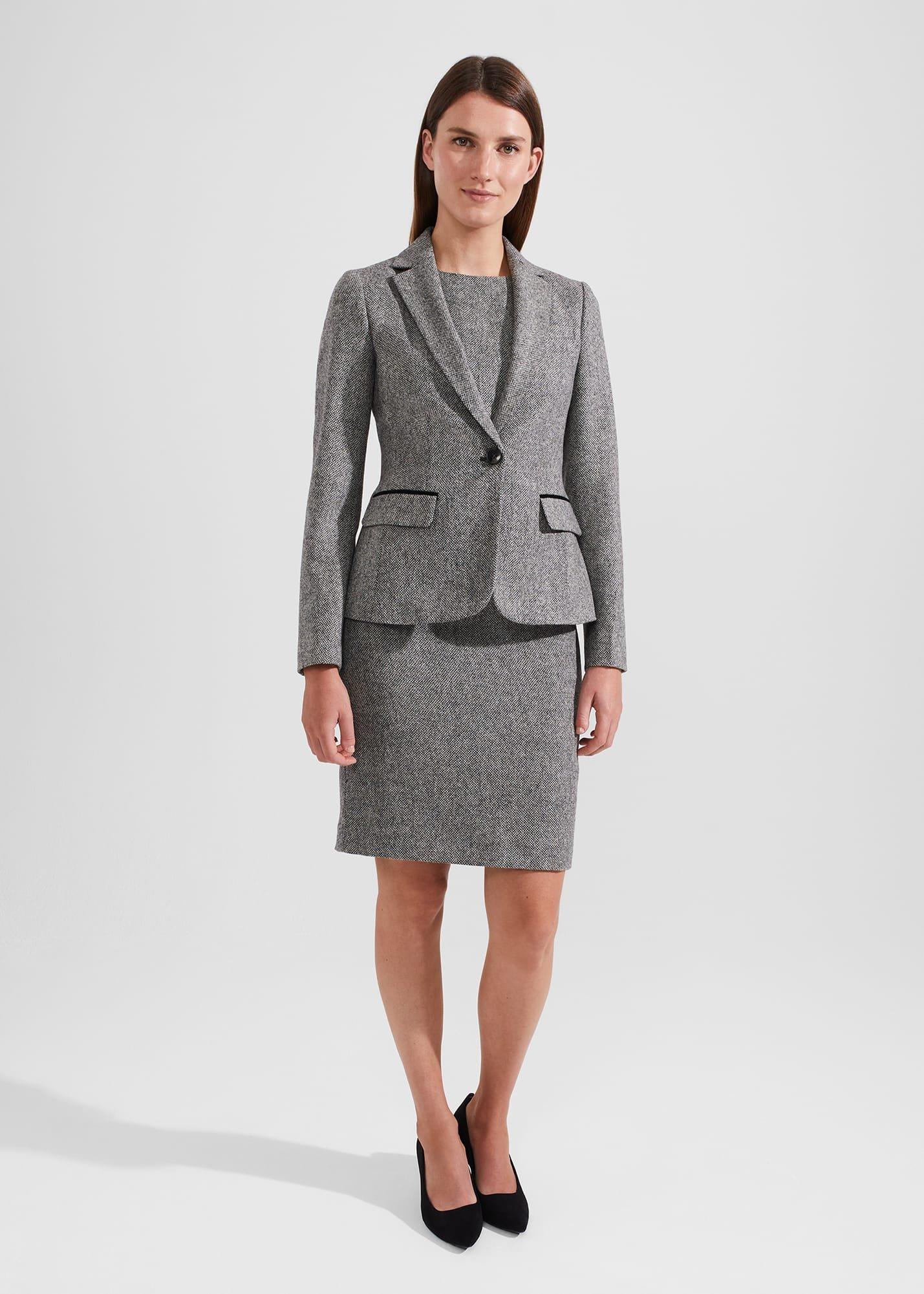 Blake Wool Jacket, Black White, hi-res