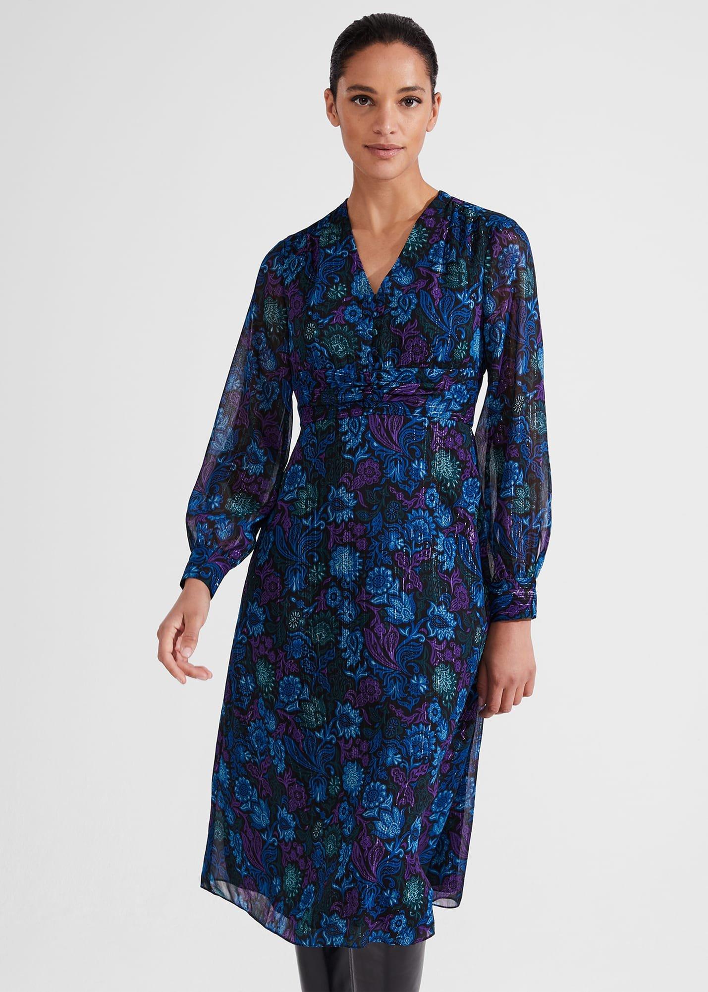 Saffron Dress, Black Multi, hi-res