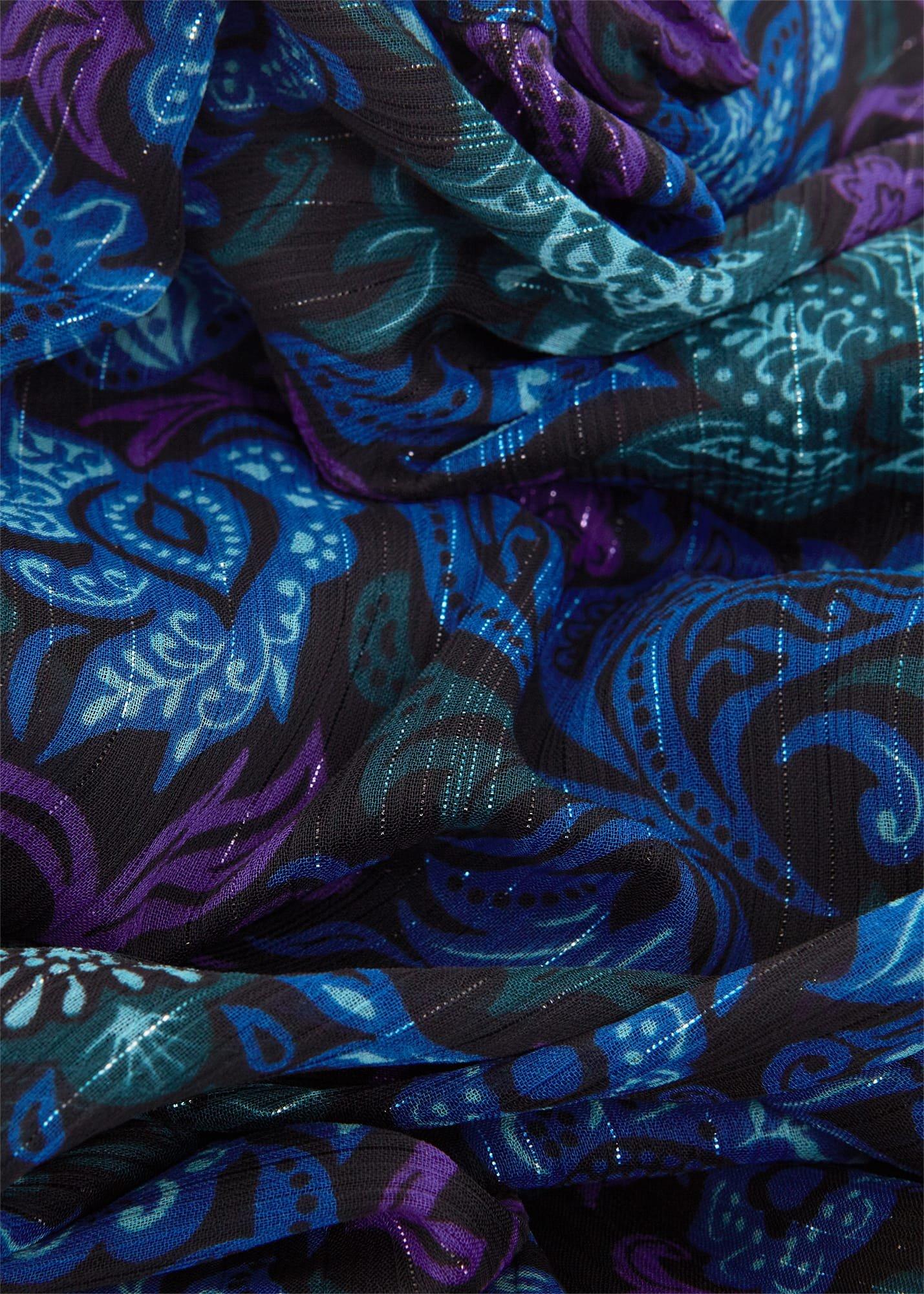 Petite Saffron Dress, Black Multi, hi-res