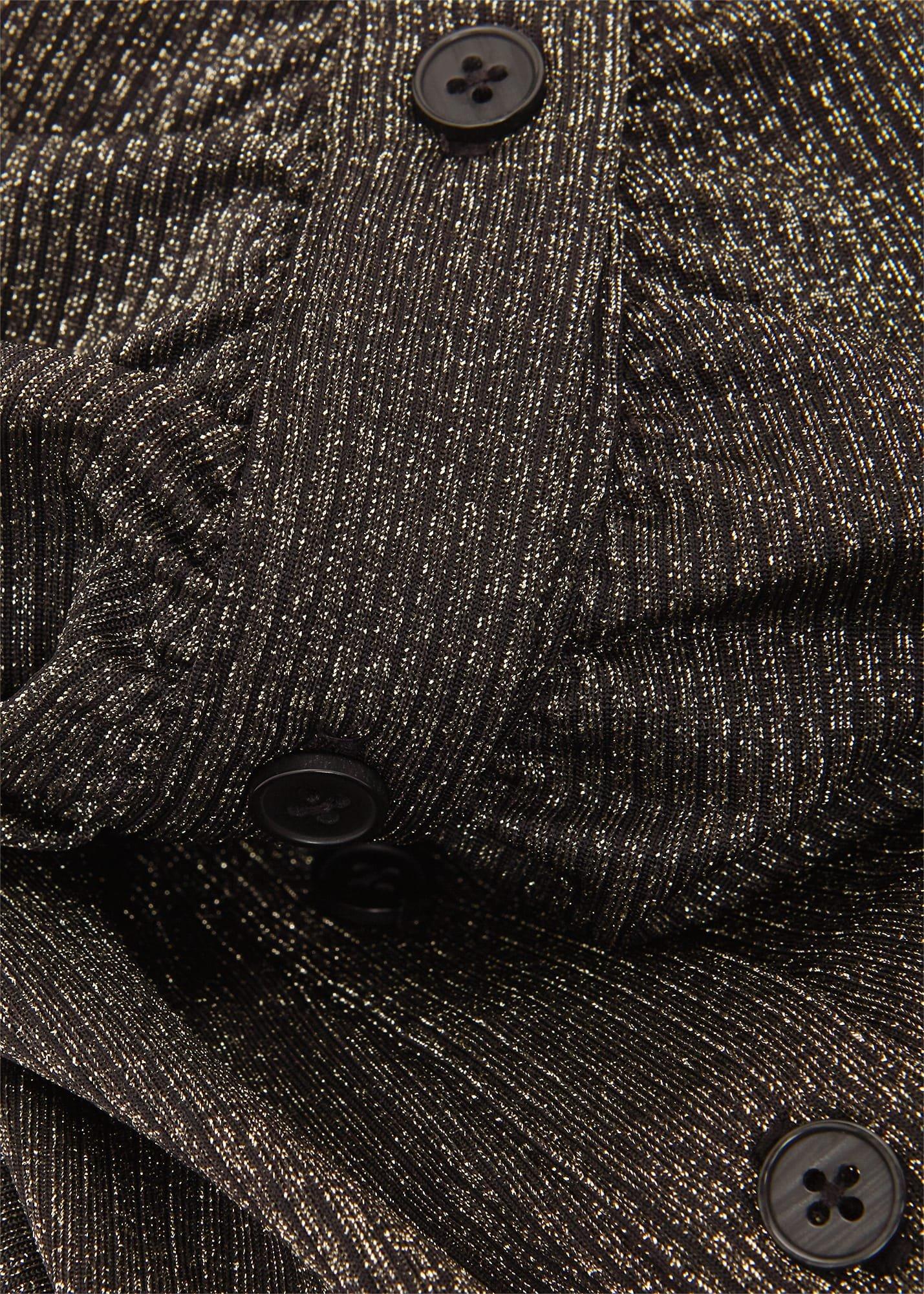 Hatty Jersey Dress, Gold, hi-res