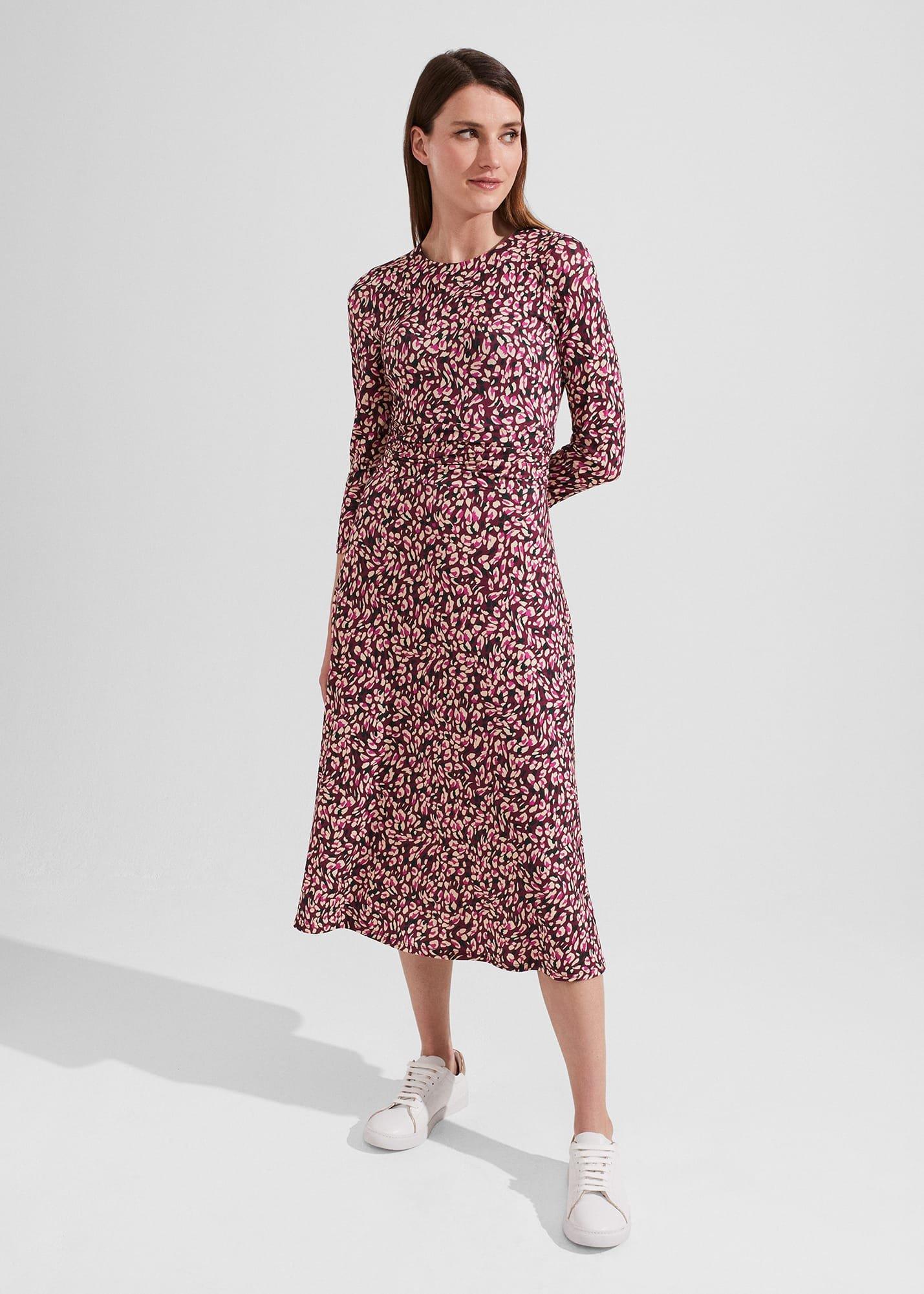 Bayview Jersey Dress, Purple Multi, hi-res