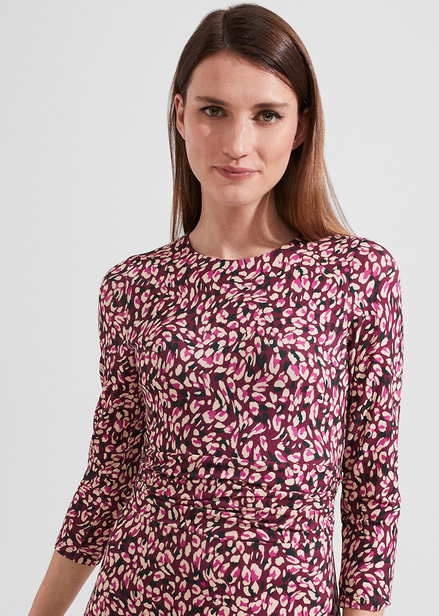 Bayview Jersey Dress, Purple Multi, hi-res