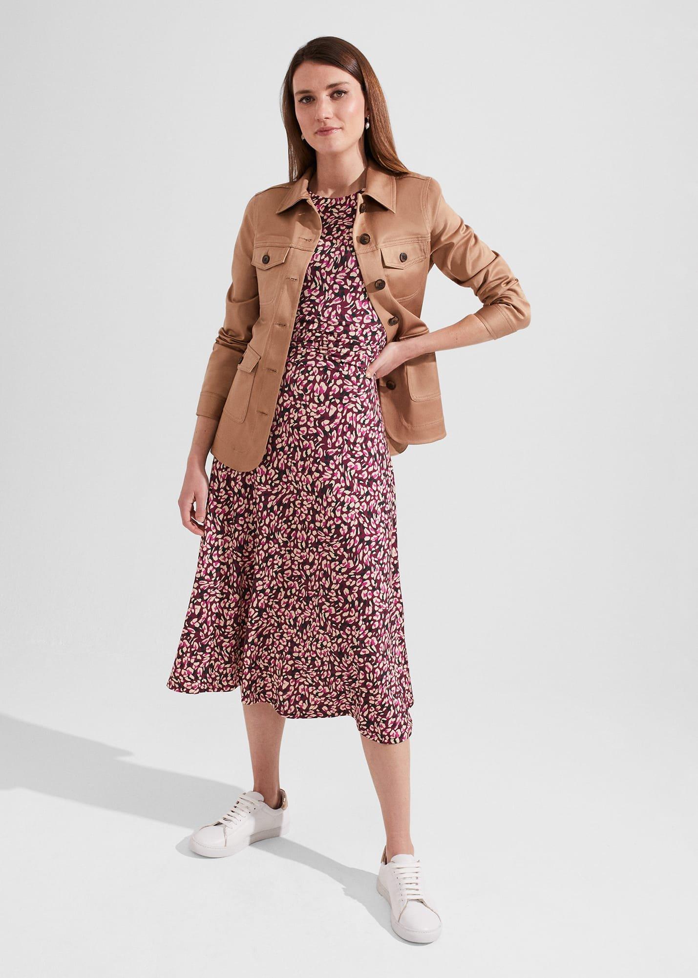 Bayview Jersey Dress, Purple Multi, hi-res