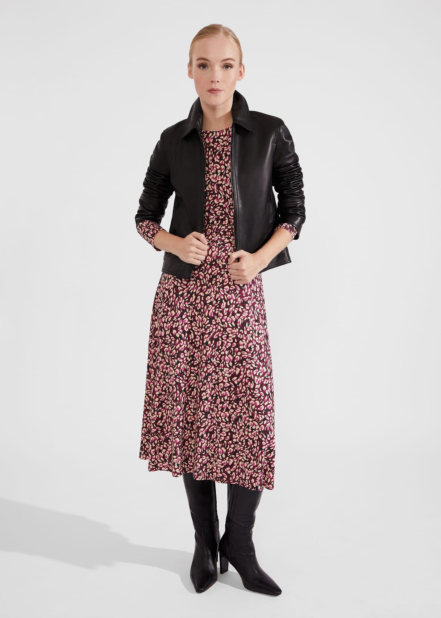 Bayview Jersey Dress, Purple Multi, hi-res