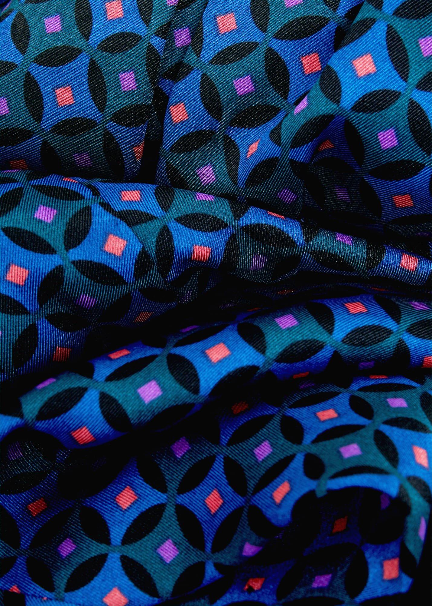 Yvonne Dress, Navy Multi, hi-res