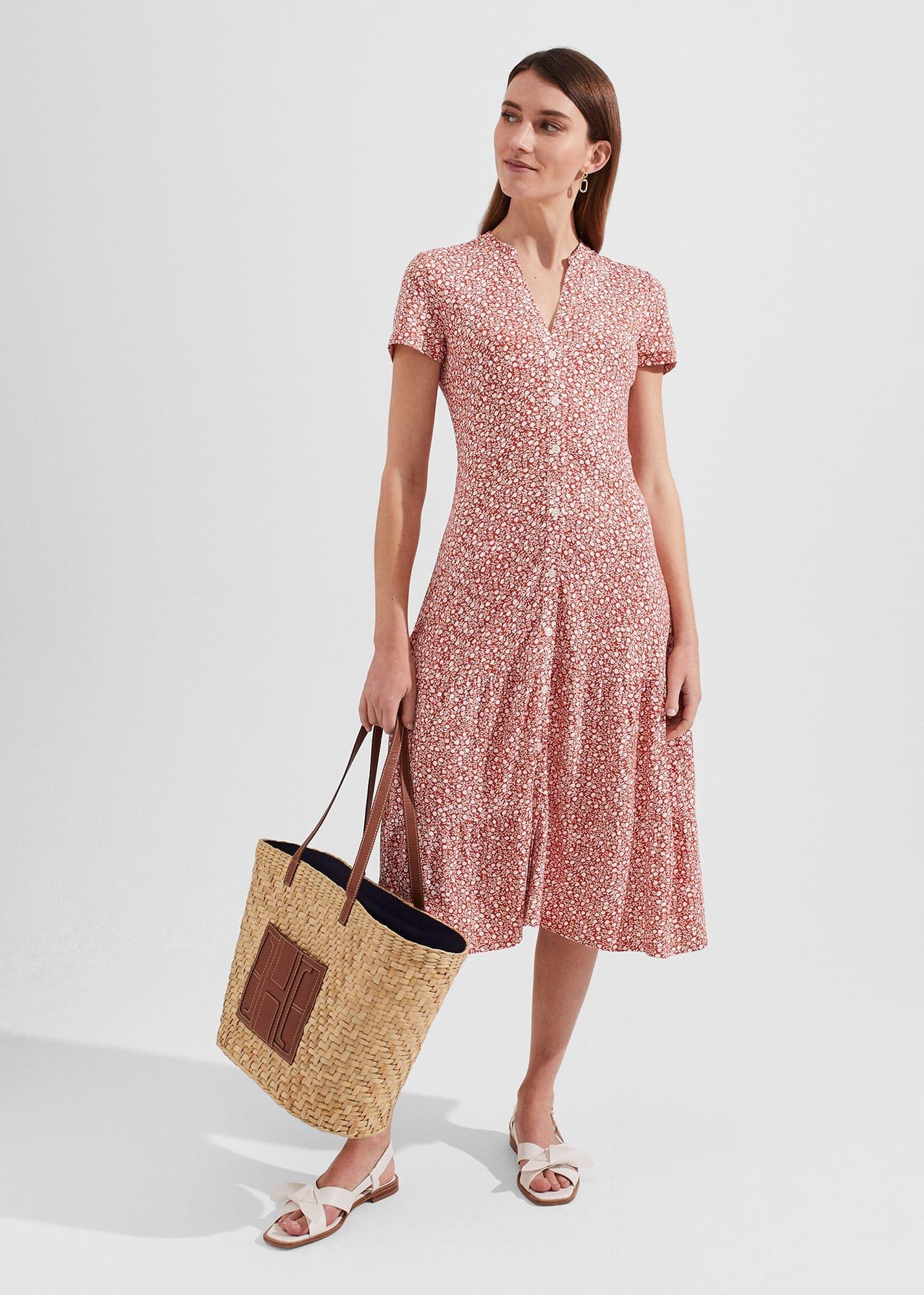 Jacinta Dress, Apricot Ivory, hi-res