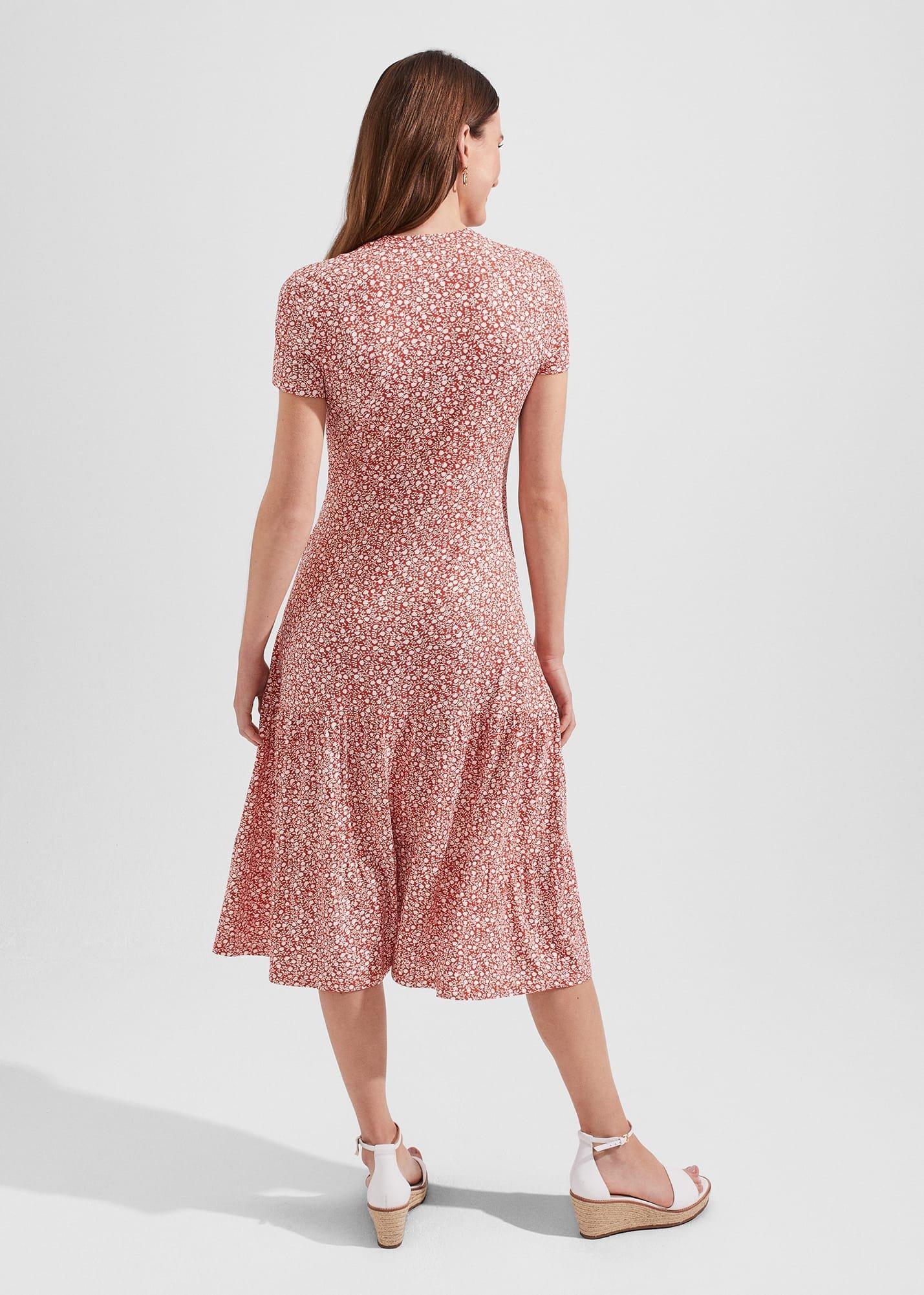 Petite Jacinta Dress, Apricot Ivory, hi-res