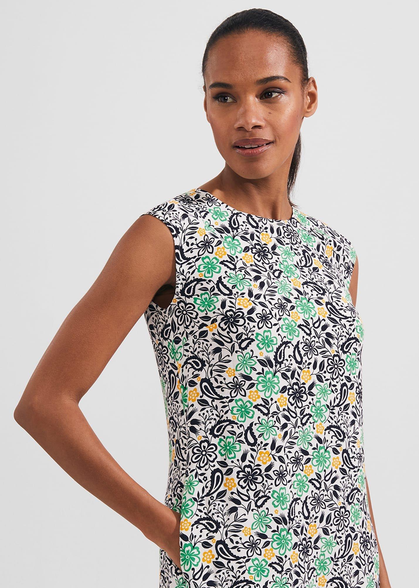 Catalina Dress, Ivory Multi, hi-res