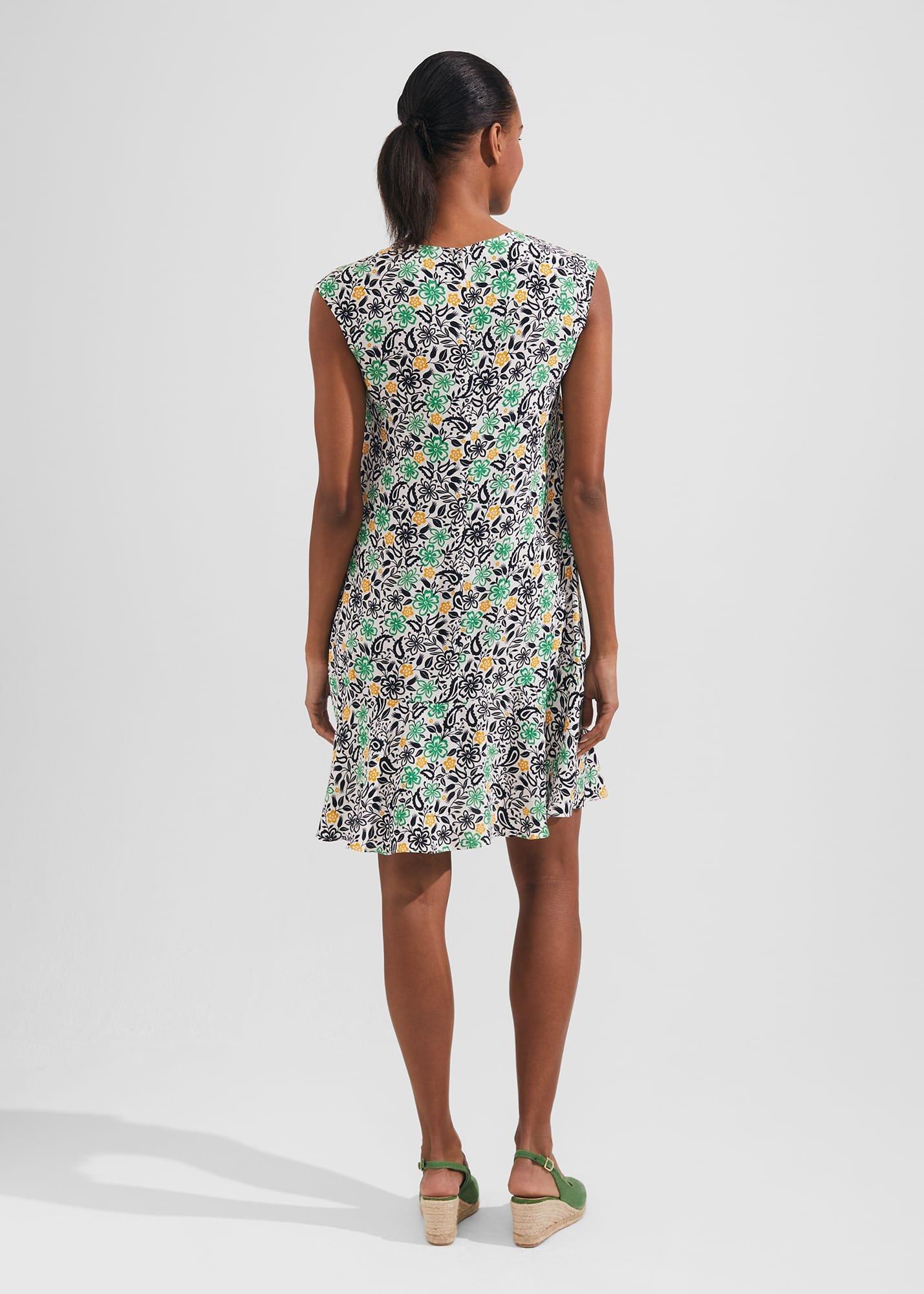 Catalina Dress, Ivory Multi, hi-res