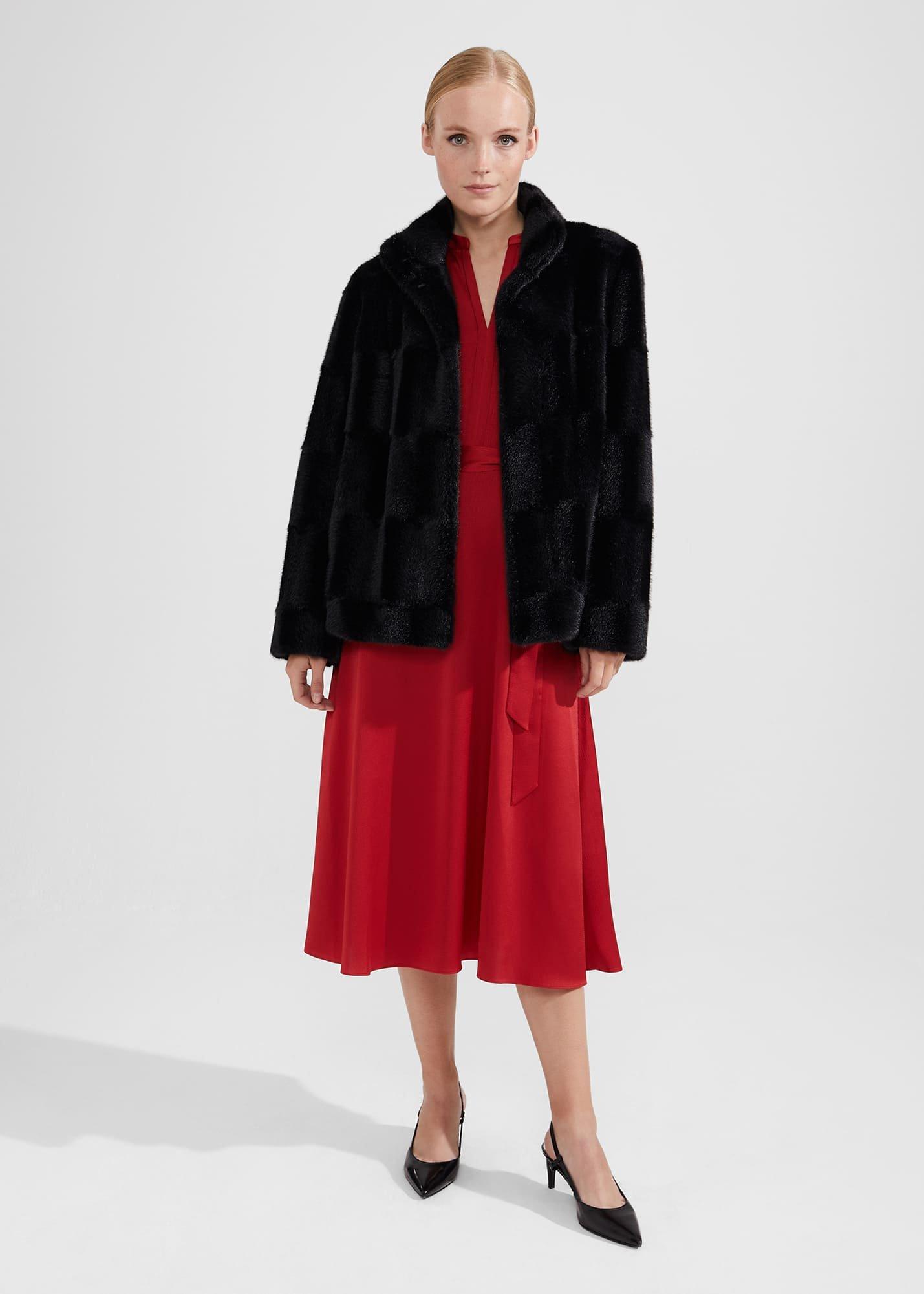 Arlette Dress, Currant Red, hi-res