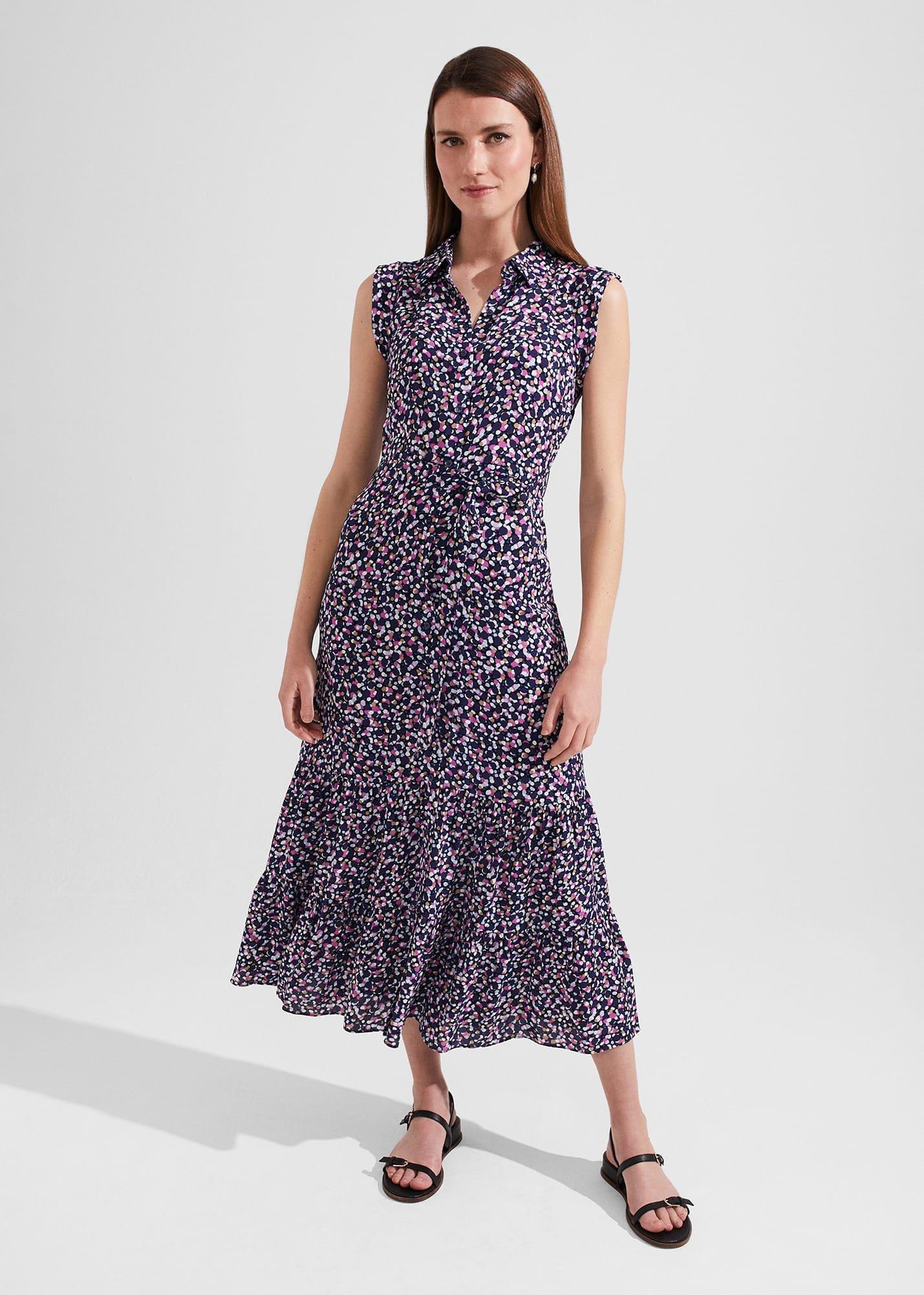 Esme Dress, Navy Multi, hi-res