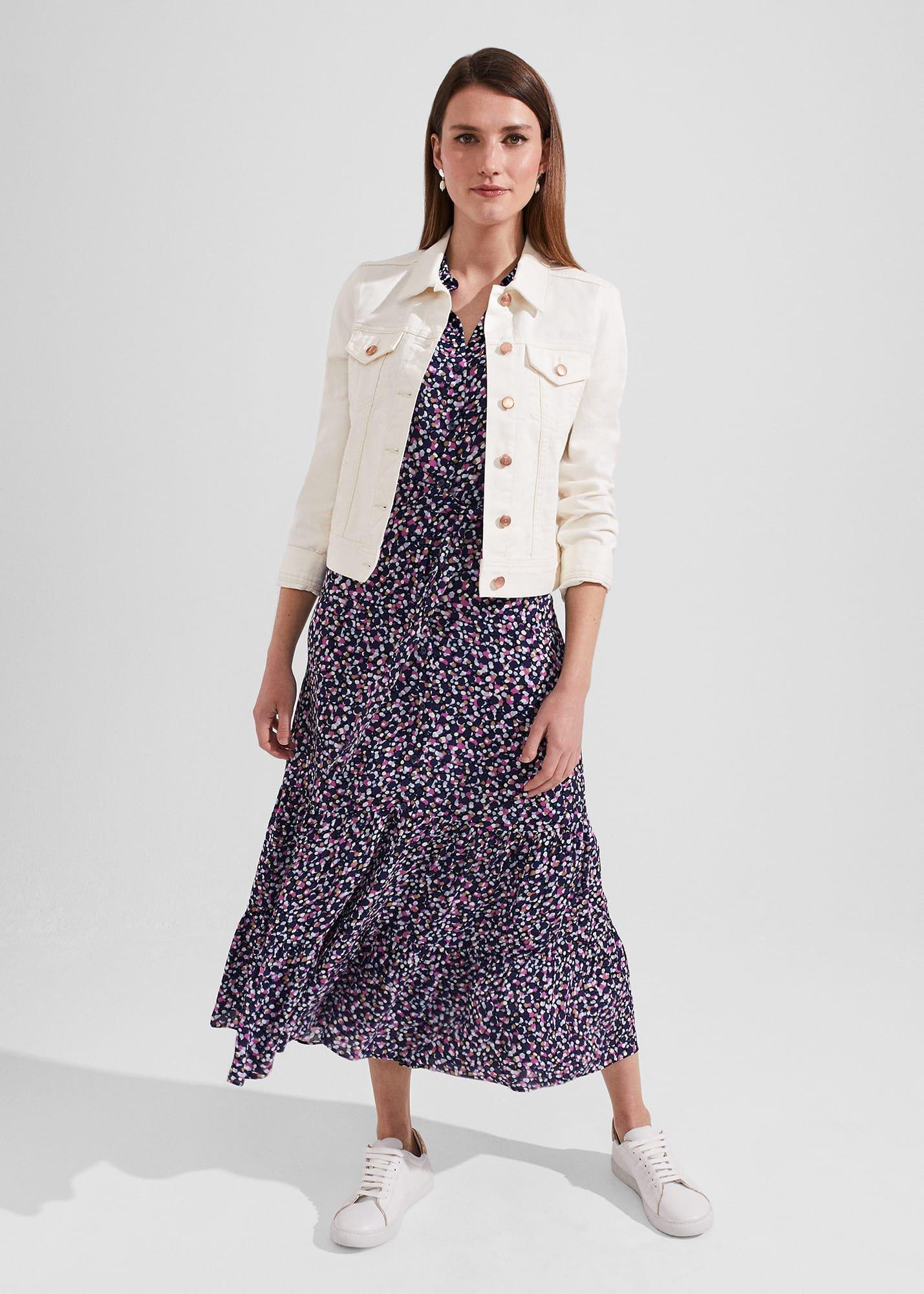 Esme Dress, Navy Multi, hi-res