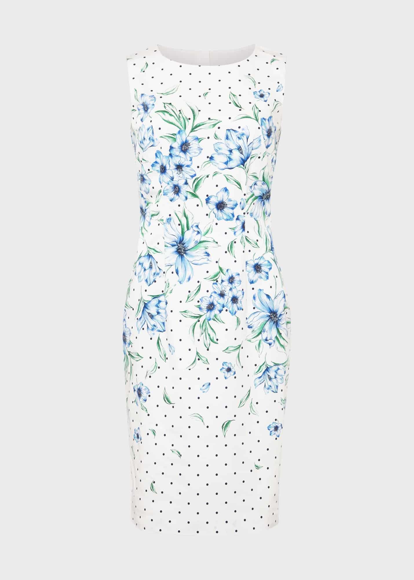 Fiona Floral Shift Dress, Ivory Multi, hi-res