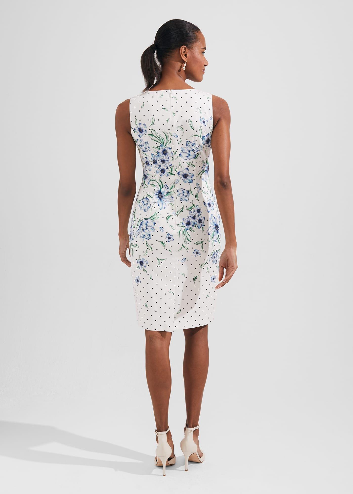 Fiona Floral Shift Dress, Ivory Multi, hi-res