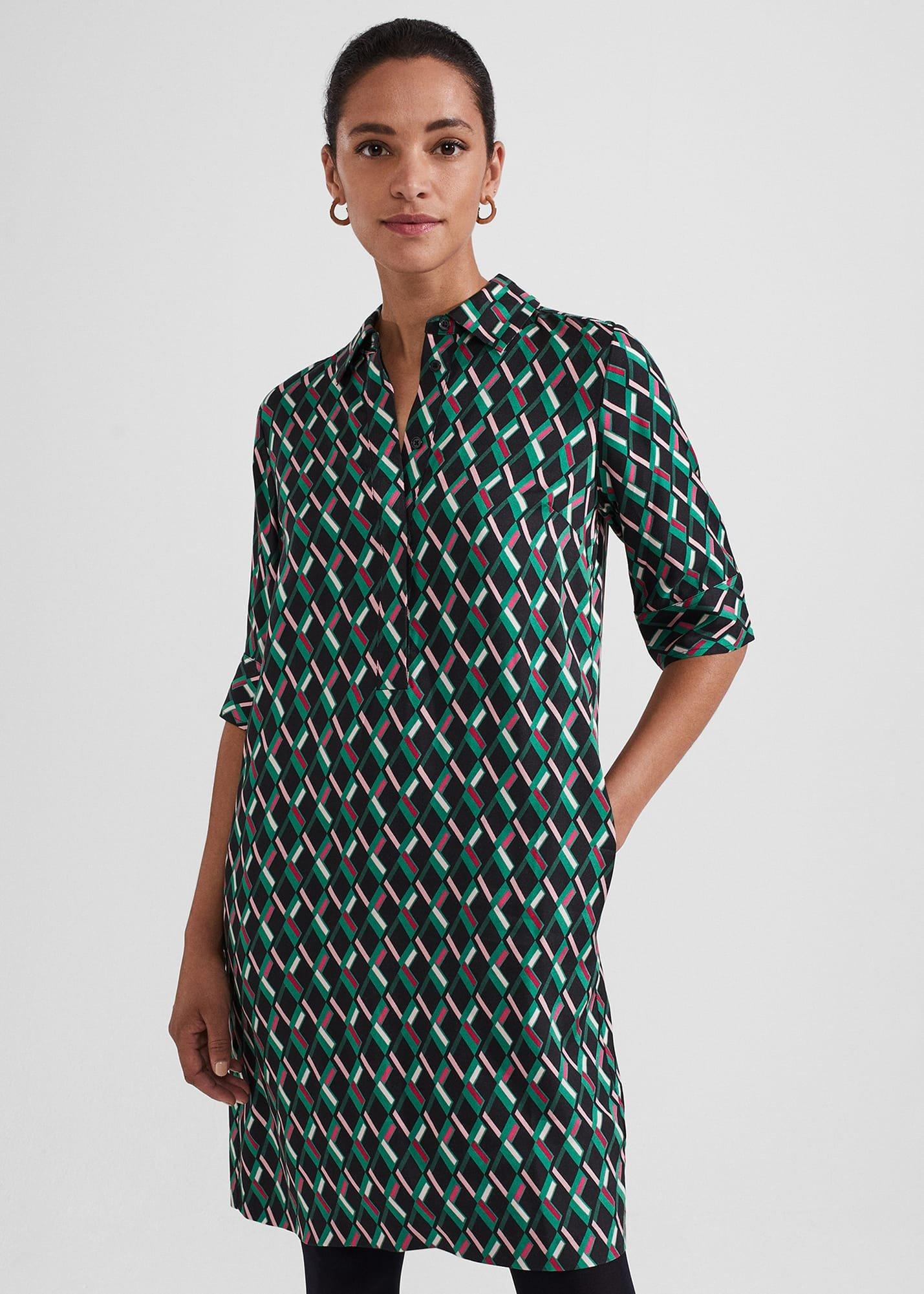 Marciella Dress, Black Multi, hi-res