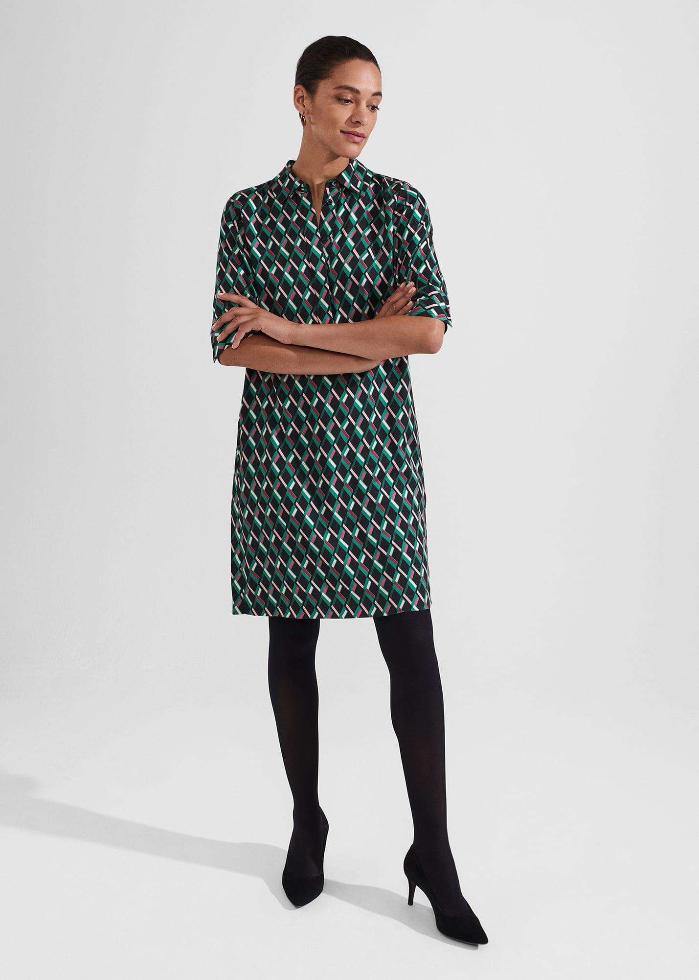 Marciella Dress, Black Multi, hi-res