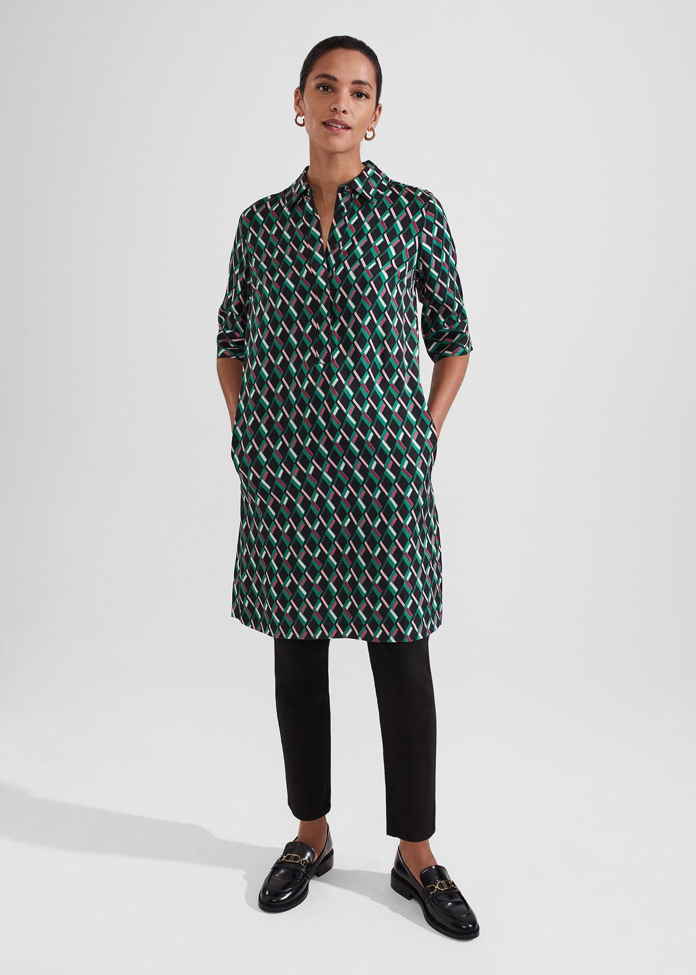 Marciella Dress, Black Multi, hi-res