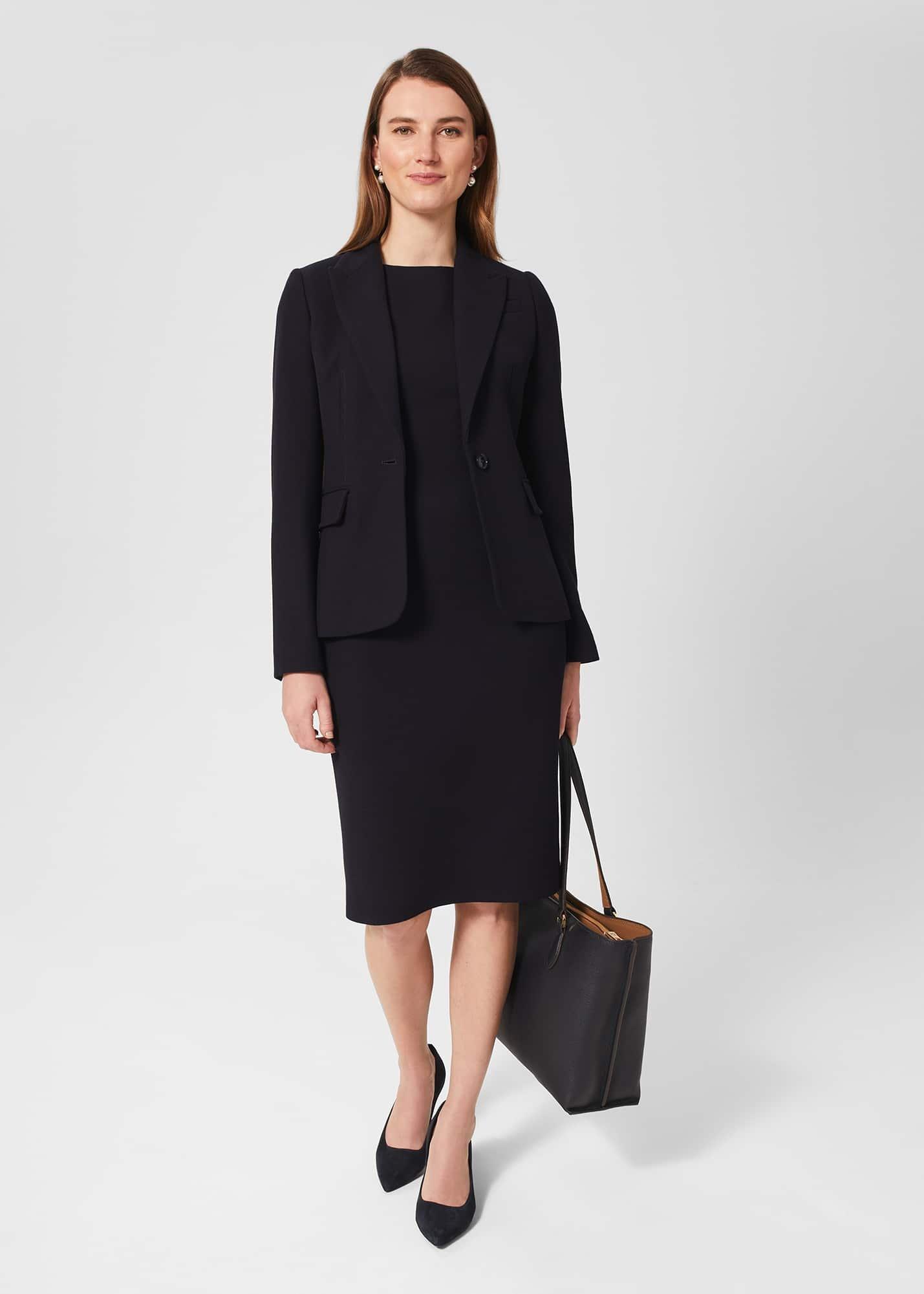 Petite Mia Dress, Navy, hi-res