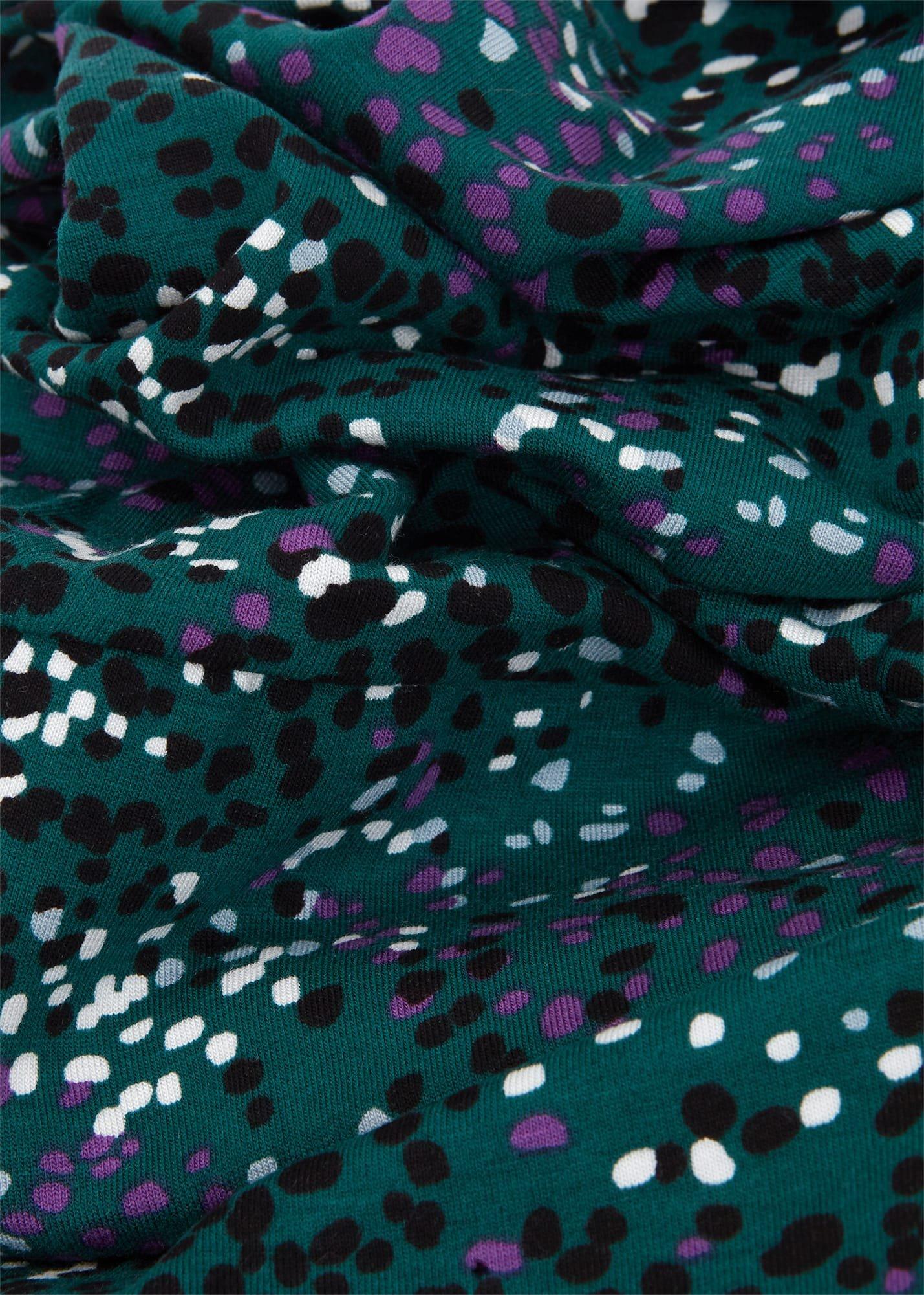 Ami Jersey Dress, Deep Teal Multi, hi-res