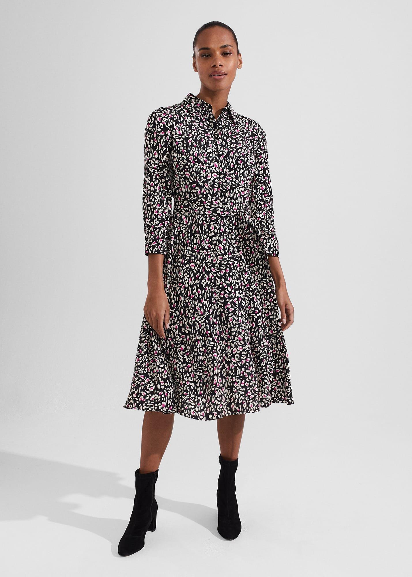 Petite Alex Dress, Black Multi, hi-res
