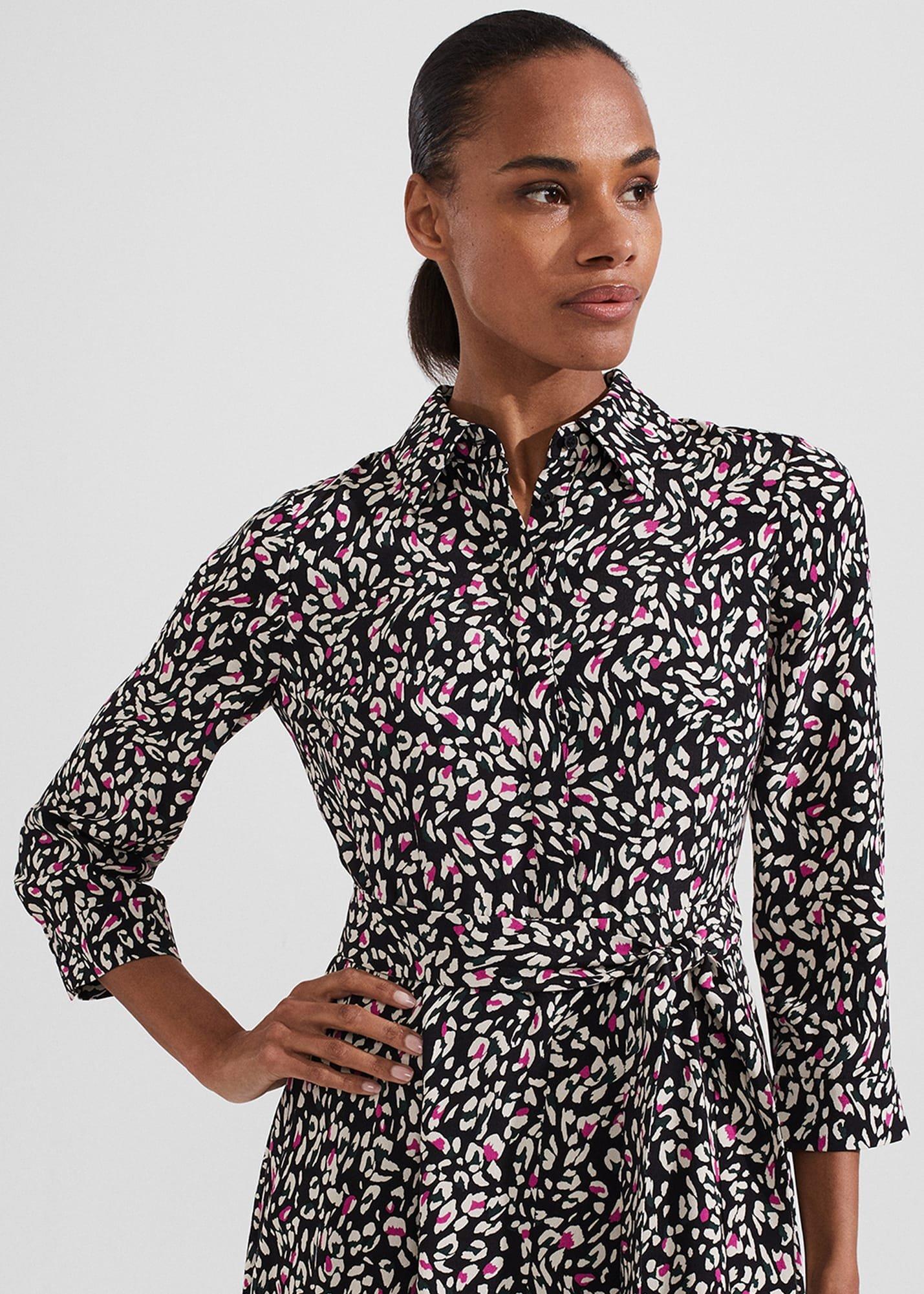 Petite Alex Dress, Black Multi, hi-res