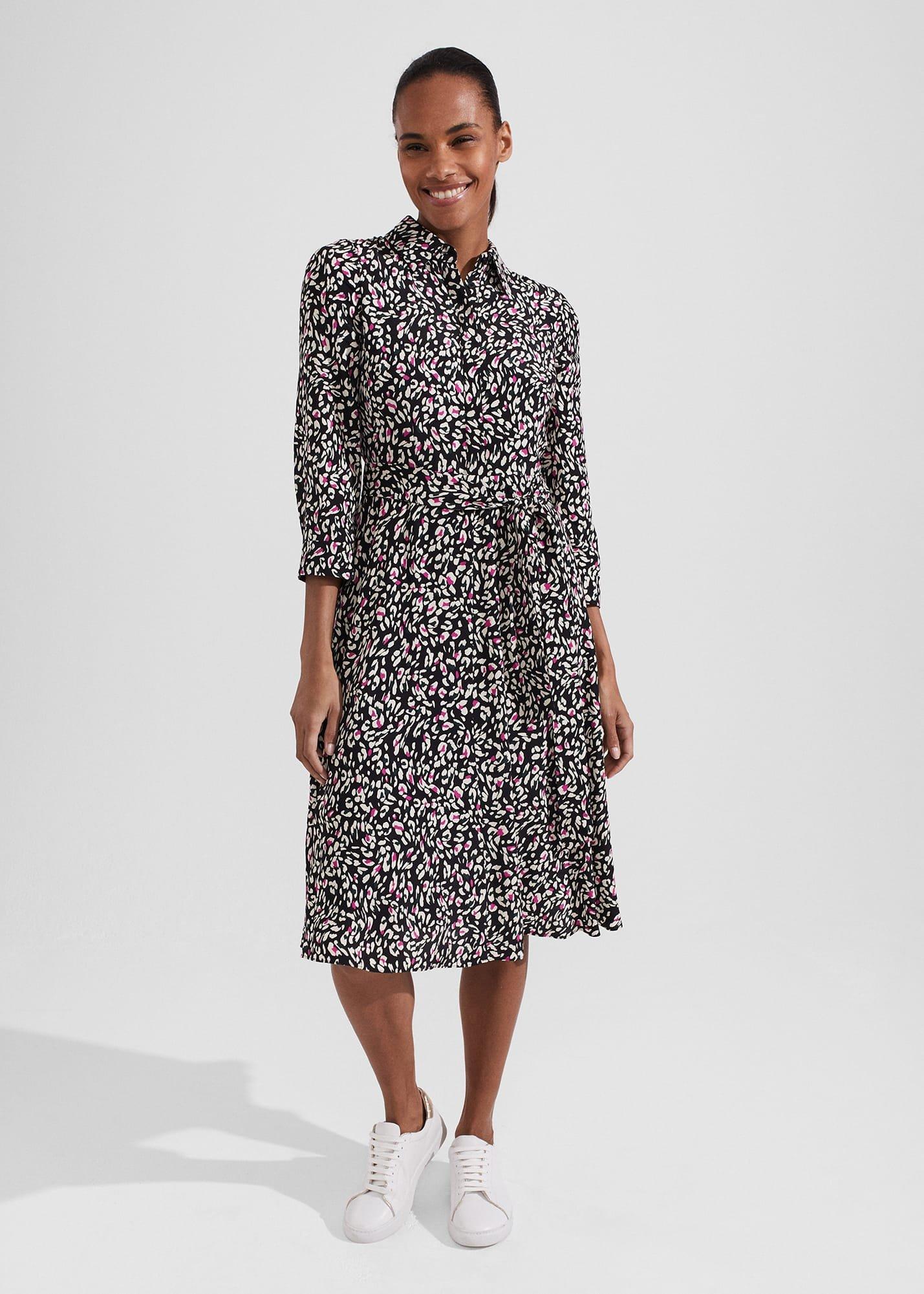 Petite Alex Dress, Black Multi, hi-res