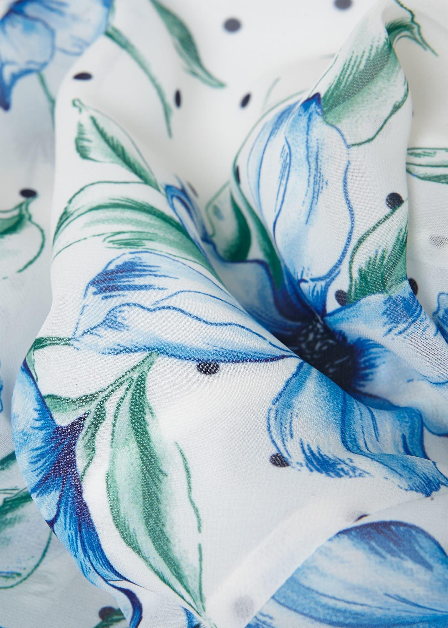 Carly Floral Midi Dress, Ivory Multi, hi-res