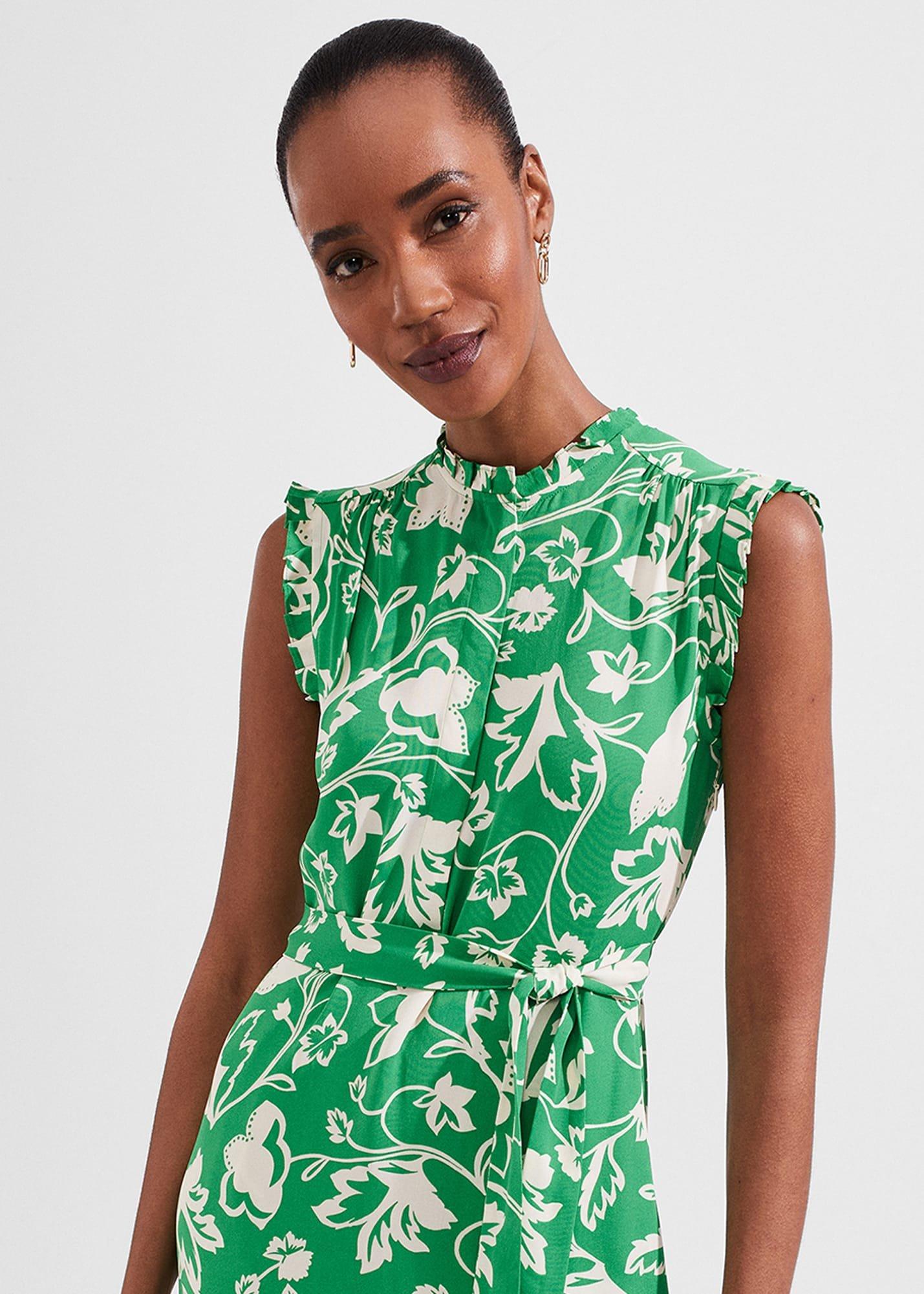 Petite Elsa Dress, Green Buttercrm, hi-res