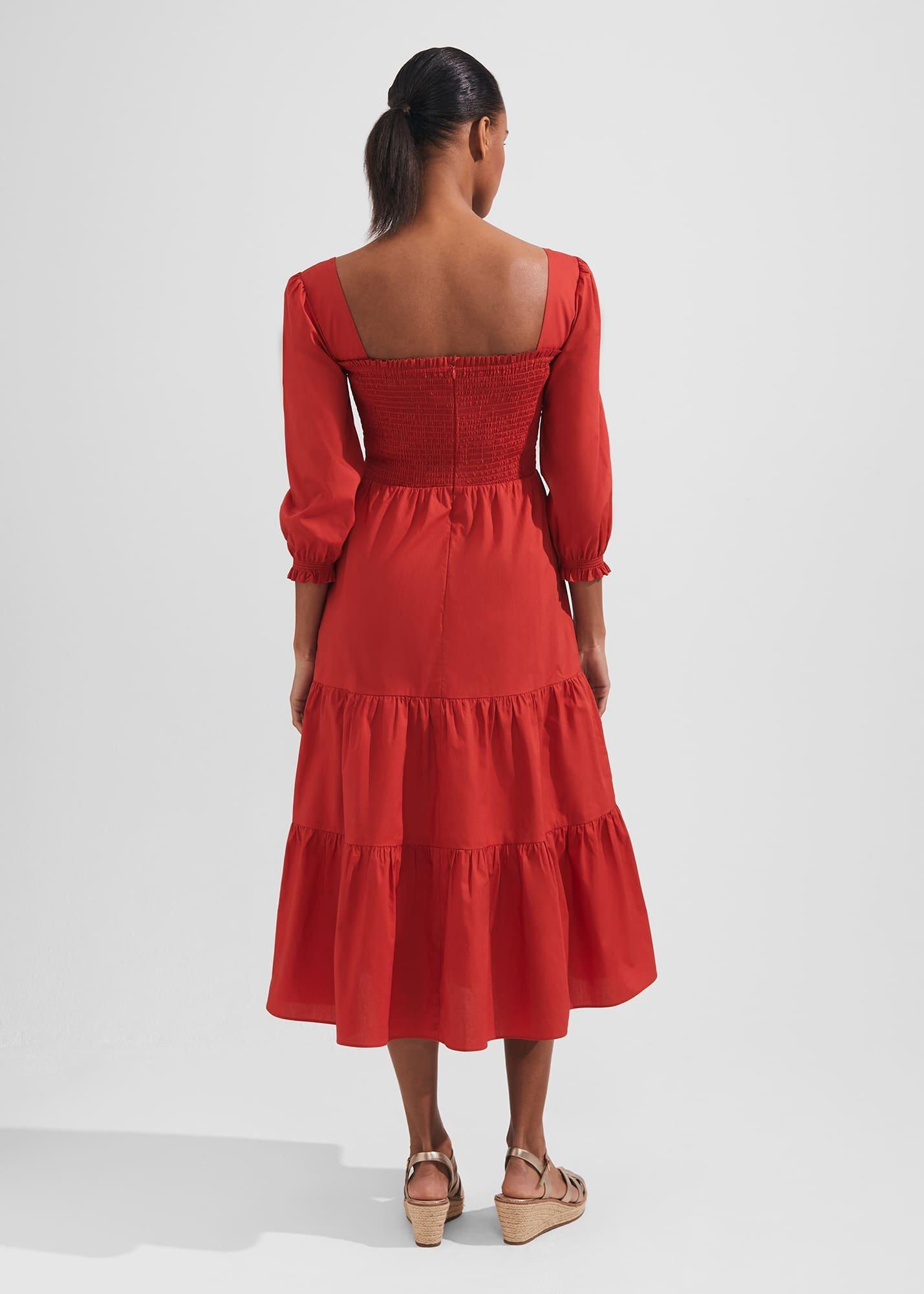 Tia Dress, Clay Red, hi-res