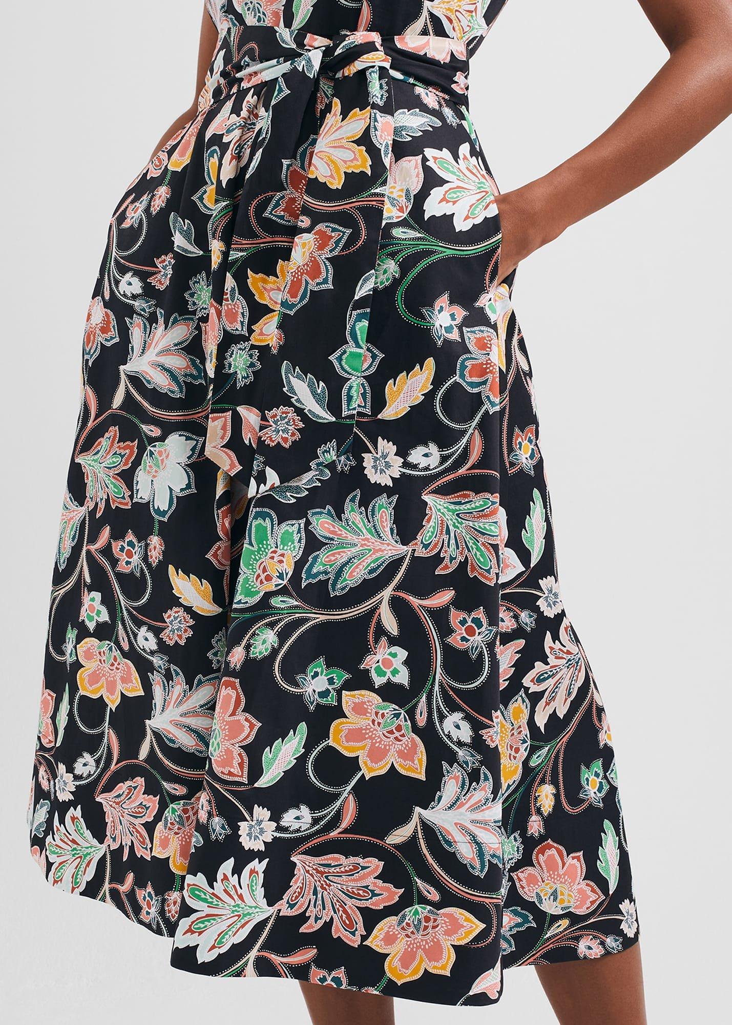 Emilie Dress, Black Multi, hi-res