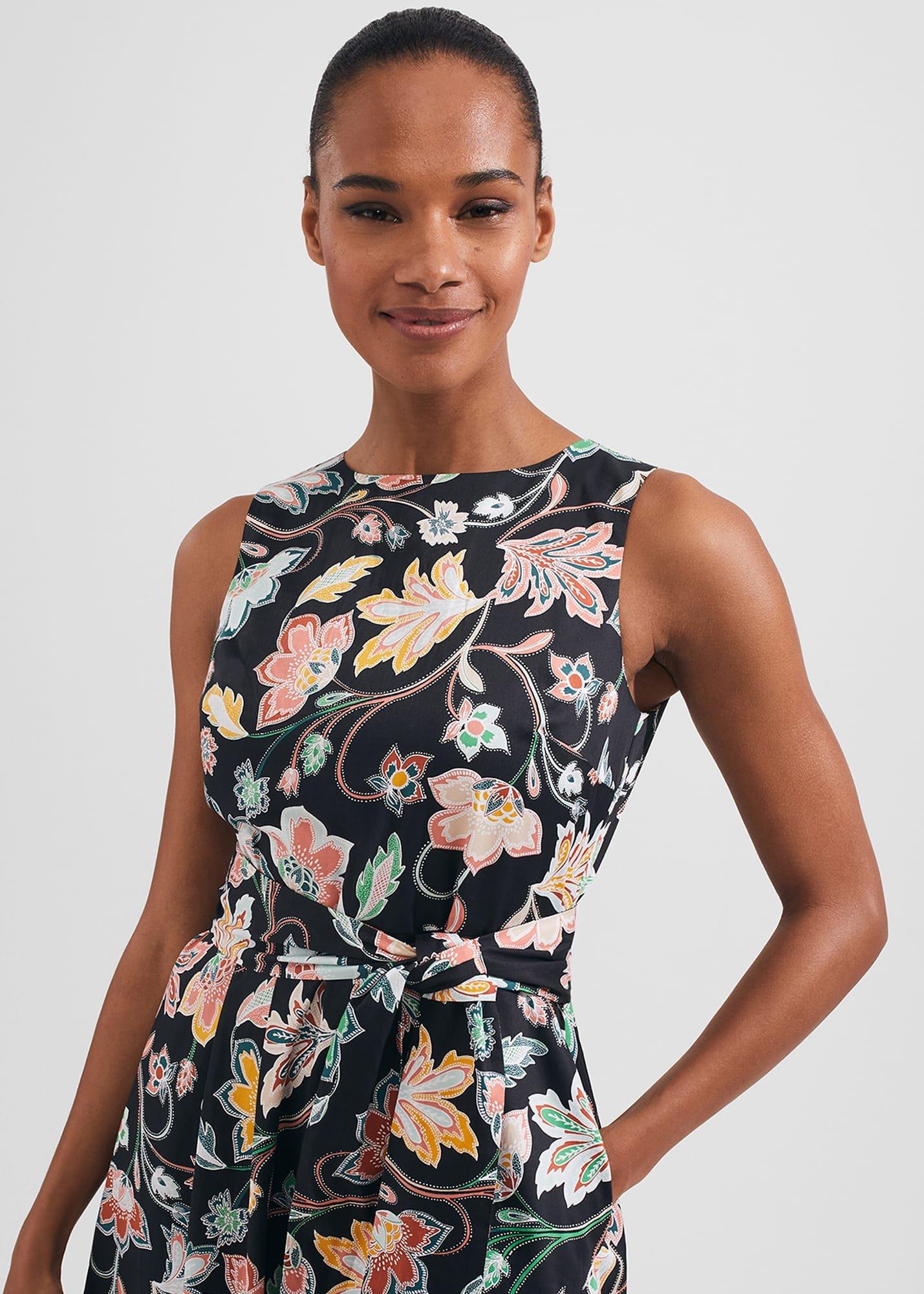 Emilie Dress, Black Multi, hi-res