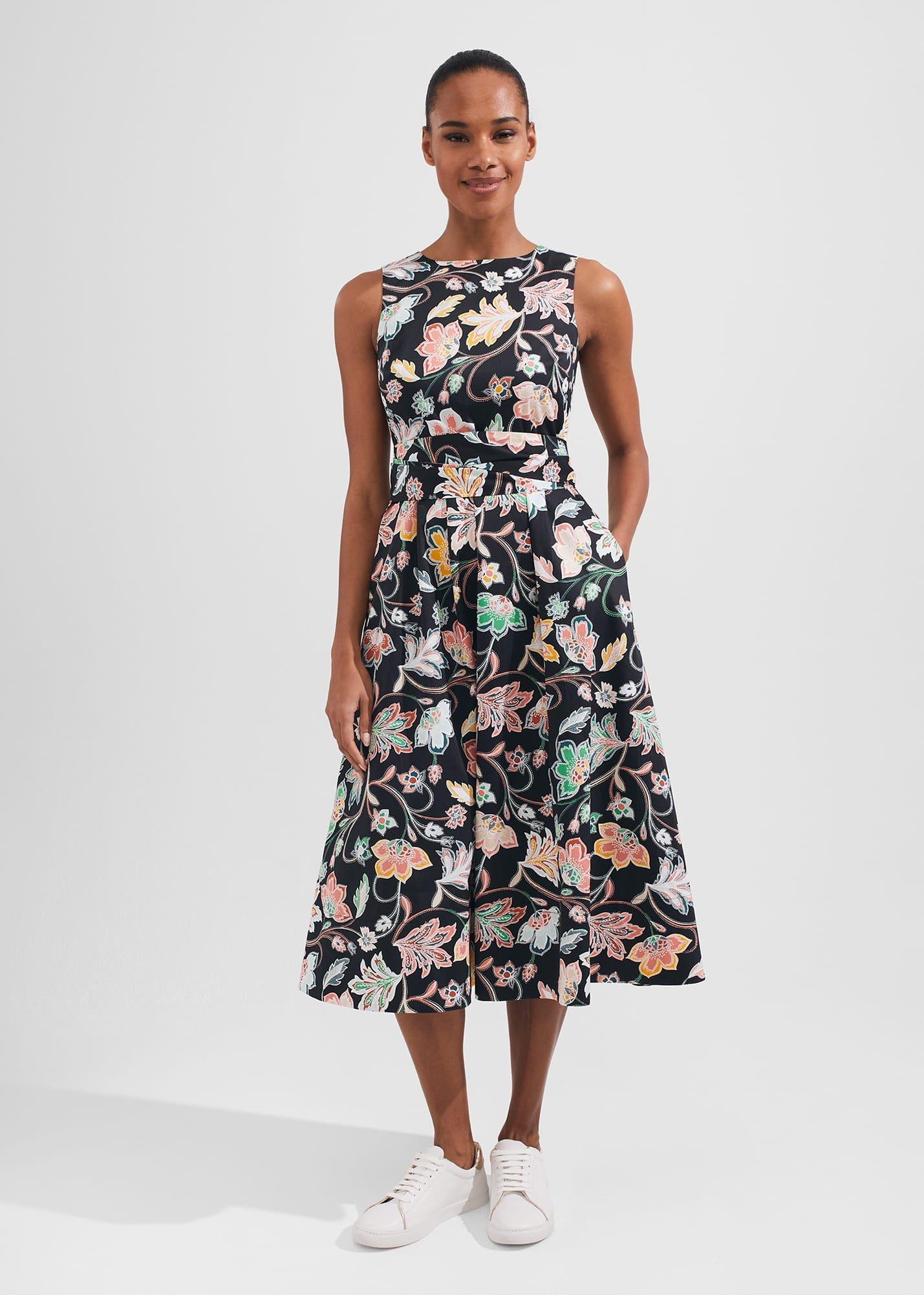 Emilie Dress, Black Multi, hi-res