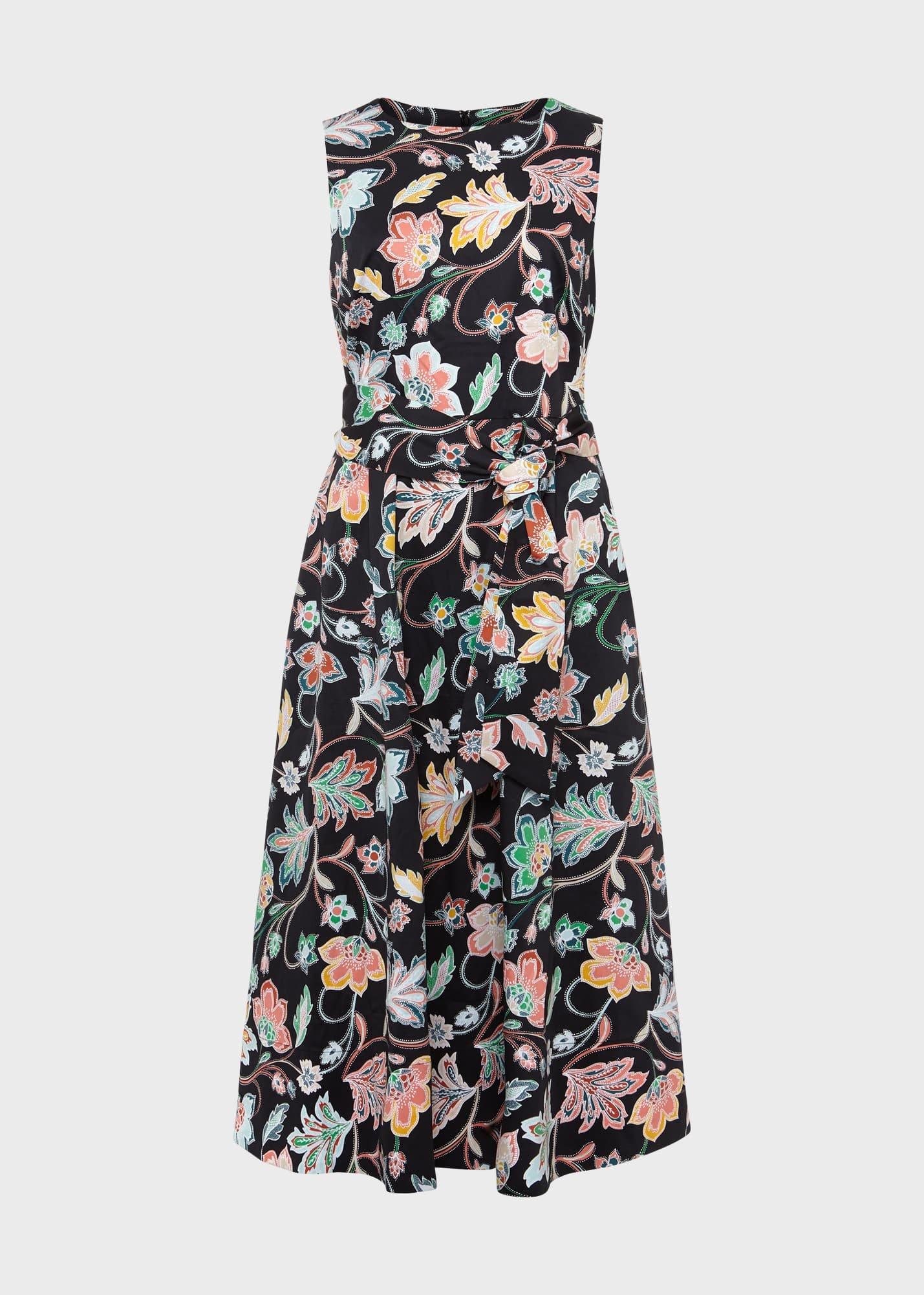 Petite Emilie Dress, Black Multi, hi-res