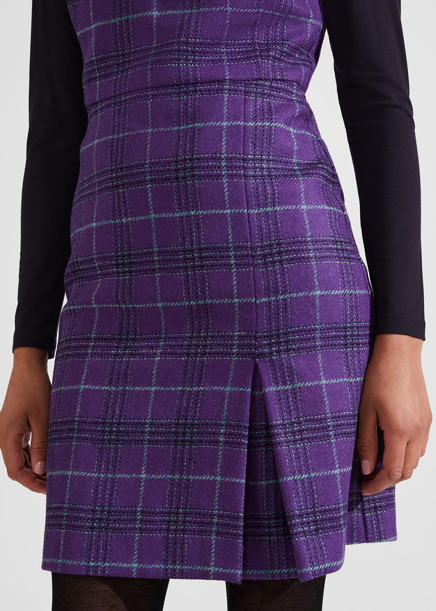 Avery Wool Dress, Purple Multi, hi-res