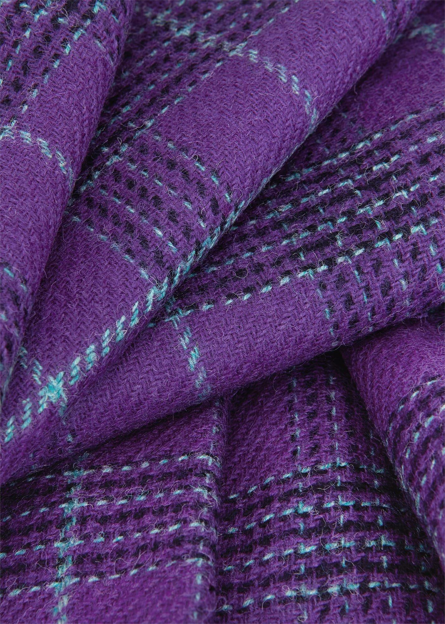 Avery Wool Dress, Purple Multi, hi-res
