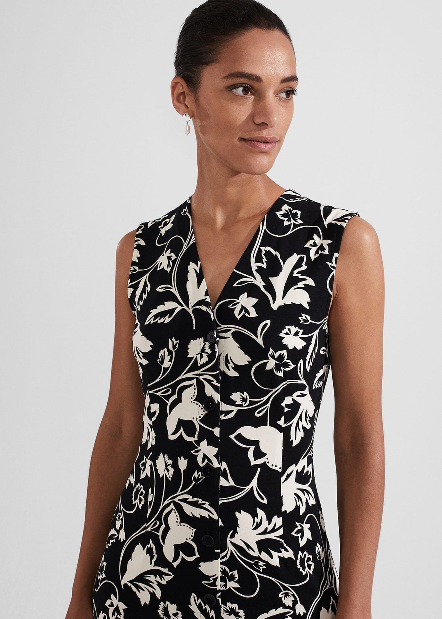 Joanna Dress, Black Cream, hi-res