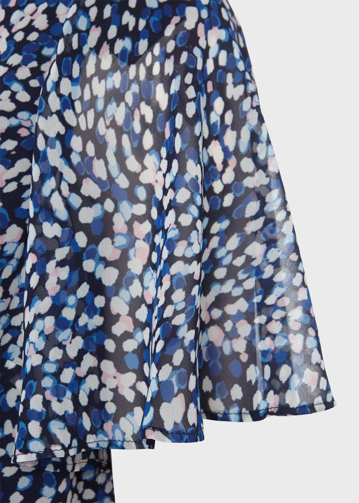 Sadie Printed A Line Dress, Navy Multi, hi-res